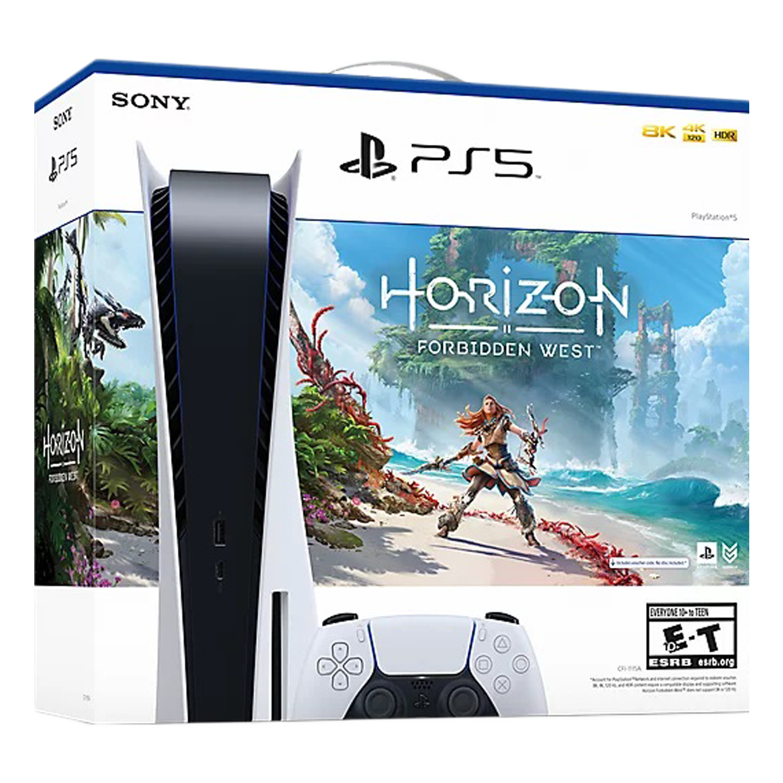 Sony PS5 Console Horizon Forbidden West + HFW 825GB SSD (50668624, White)_1