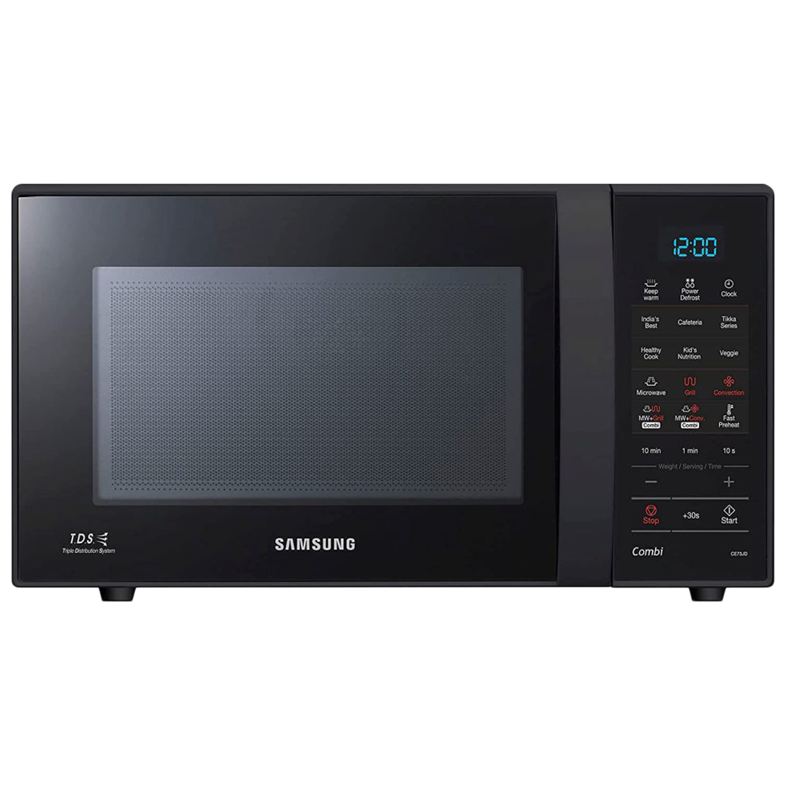 SAMSUNG 21 Litres Convection Microwave Oven (Triple Distribution System with Power Defrost, CE73JD-B1/XTL, Black)_1