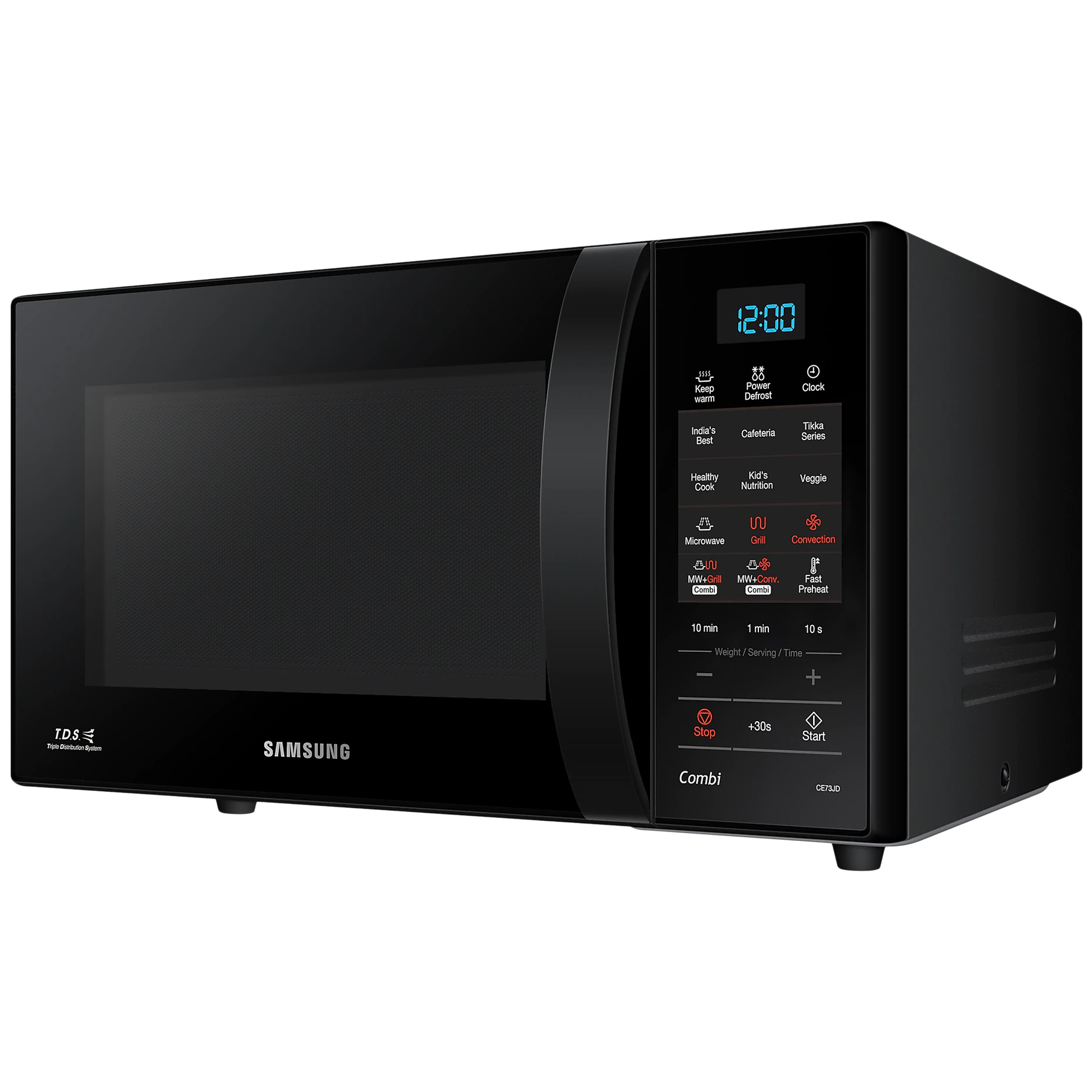SAMSUNG 21 Litres Convection Microwave Oven (Triple Distribution System with Power Defrost, CE73JD-B1/XTL, Black)_2