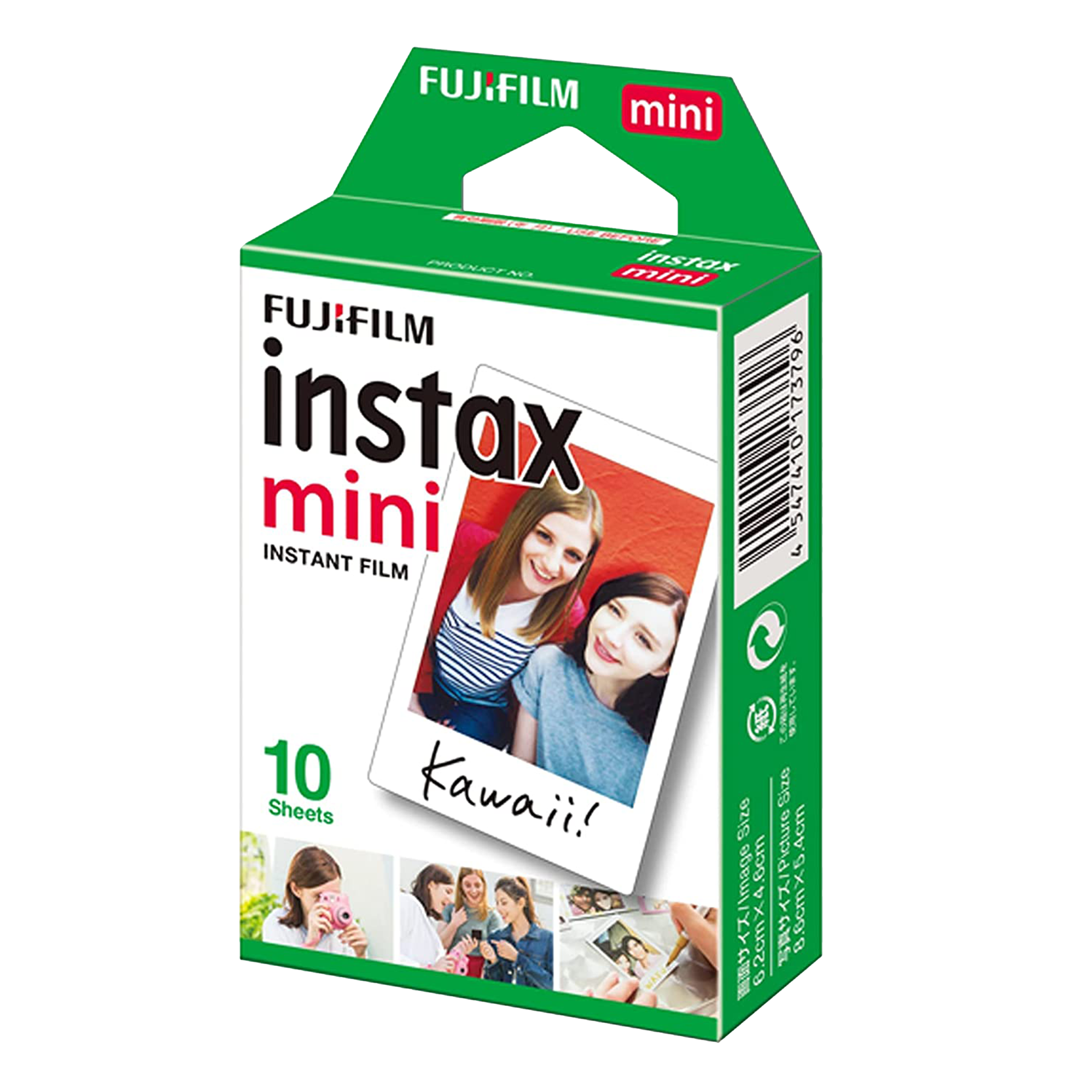 Fujifilm Instax Mini Pack of 10 Film Sheets (Glossy Finish, 16386004, White)_1