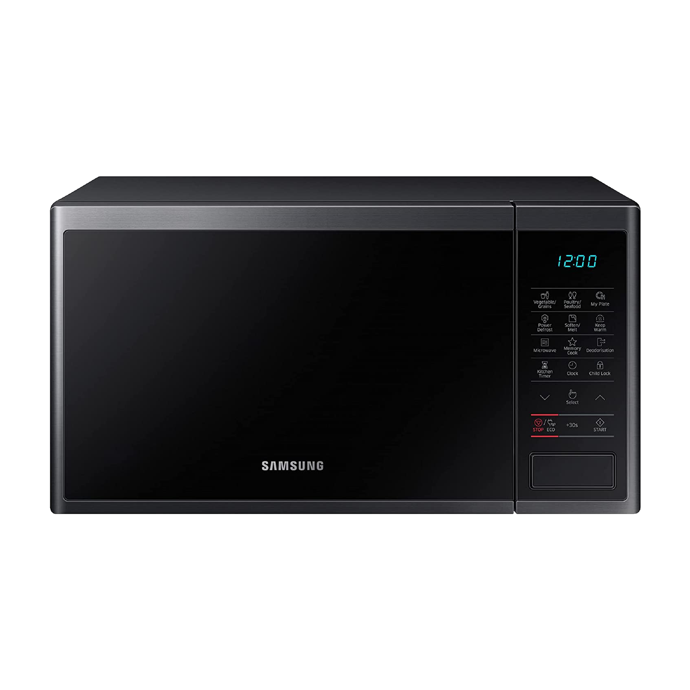 SAMSUNG 23 Litres Solo Microwave Oven (Pre-Heating and Keep Warm Function, MS23J5133AG/TL, Black)_1