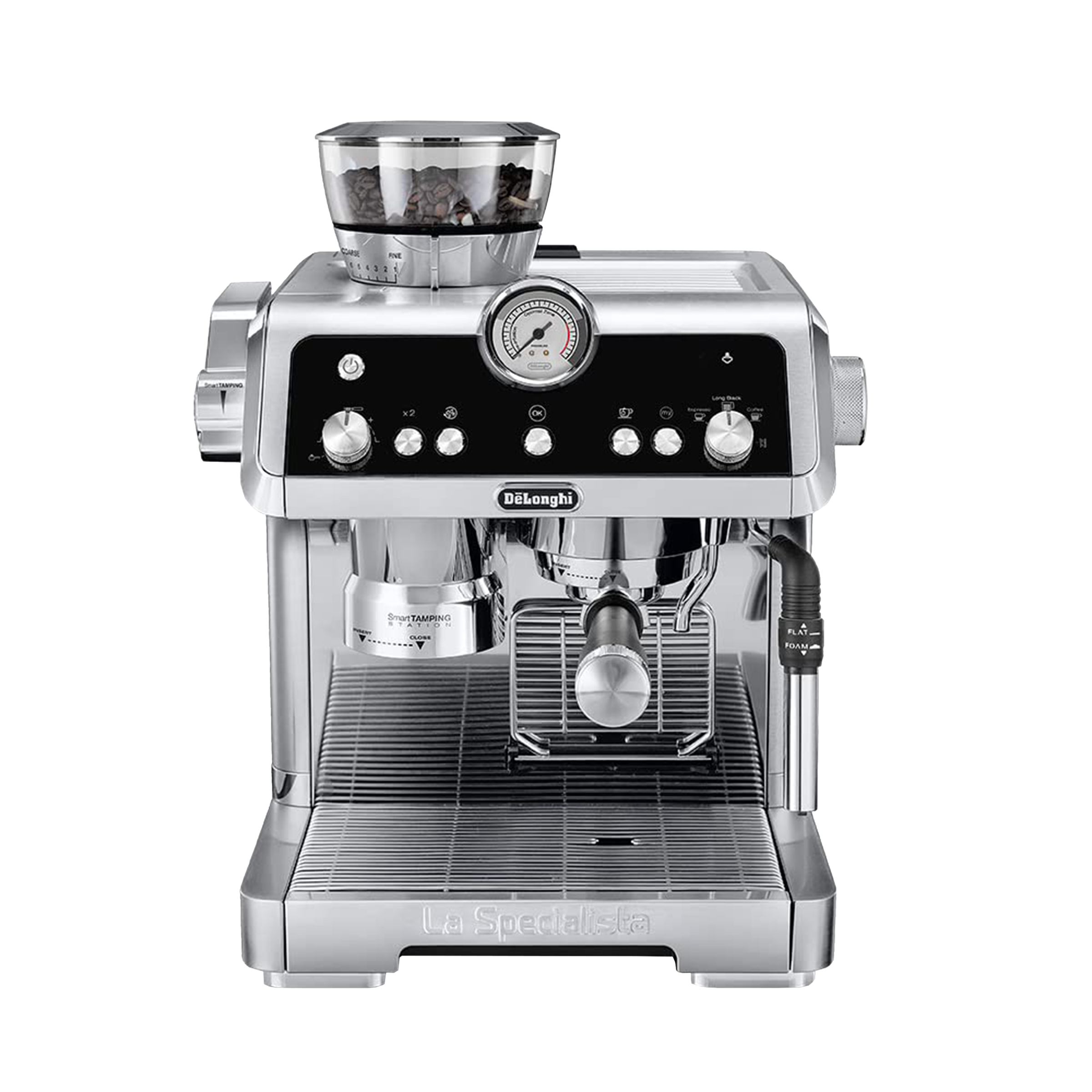 De'Longhi Pump Espresso 1 Cup Coffee Maker (Makes Espresso, Tamping Station, 132126022, Silver)_1