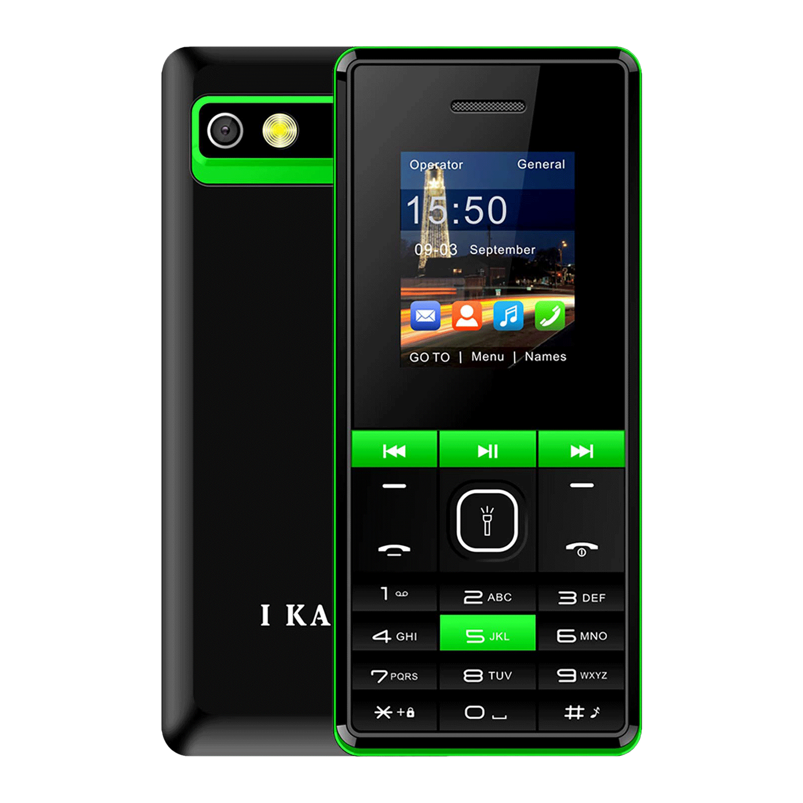 I KALL K48+ (64MB, Dual SIM, Rear Camera, Green)_1