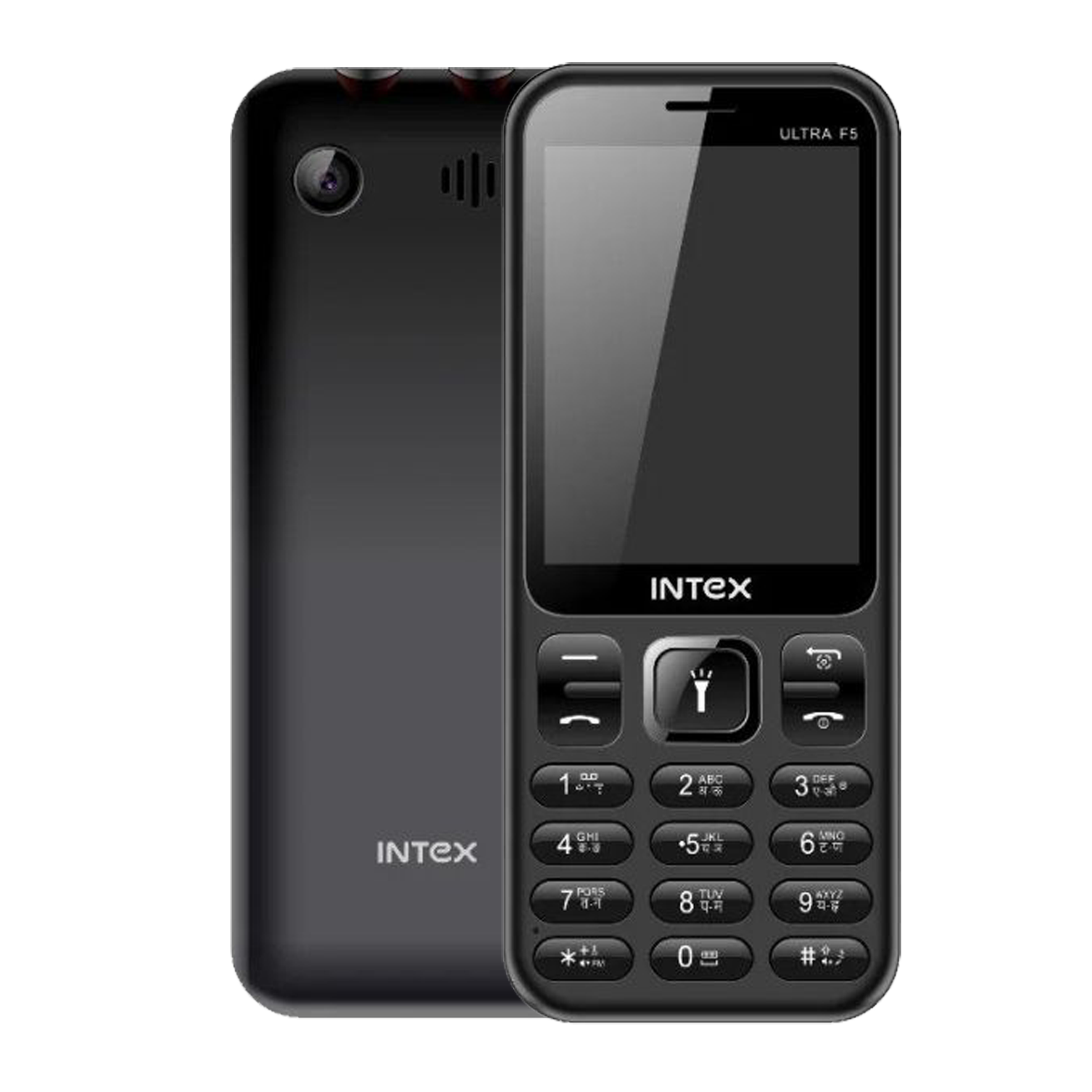 

Intex Ultra F5 (10MB, Dual SIM, Rear Camera, Grey), No color