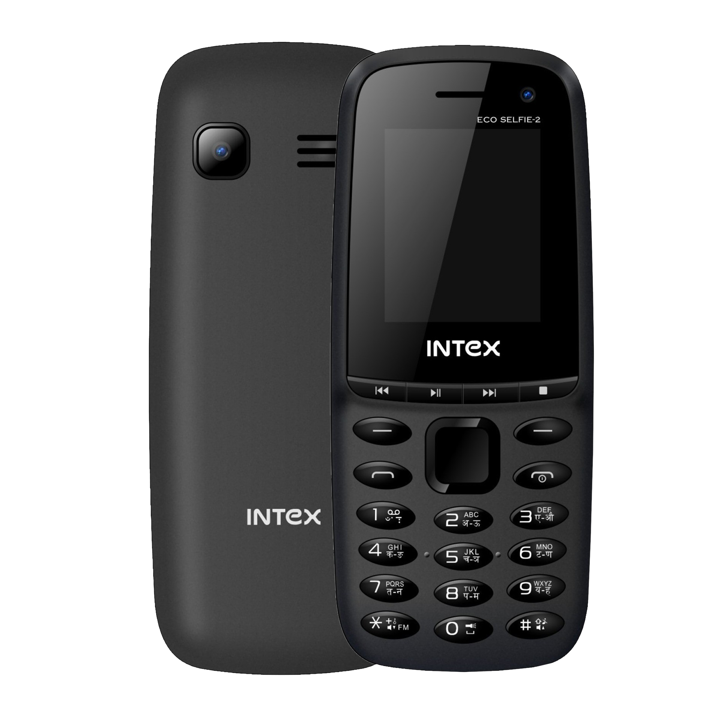 

Intex Eco Selfie 2 (32MB, Dual SIM, Rear Camera, Black), No color