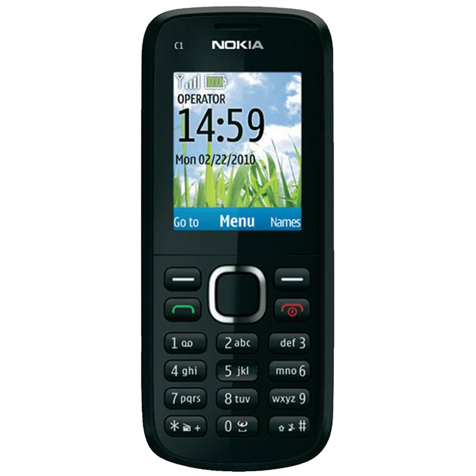 Nokia C1-02 (16MB, Dual SIM, Stereo FM Radio, Black)_1