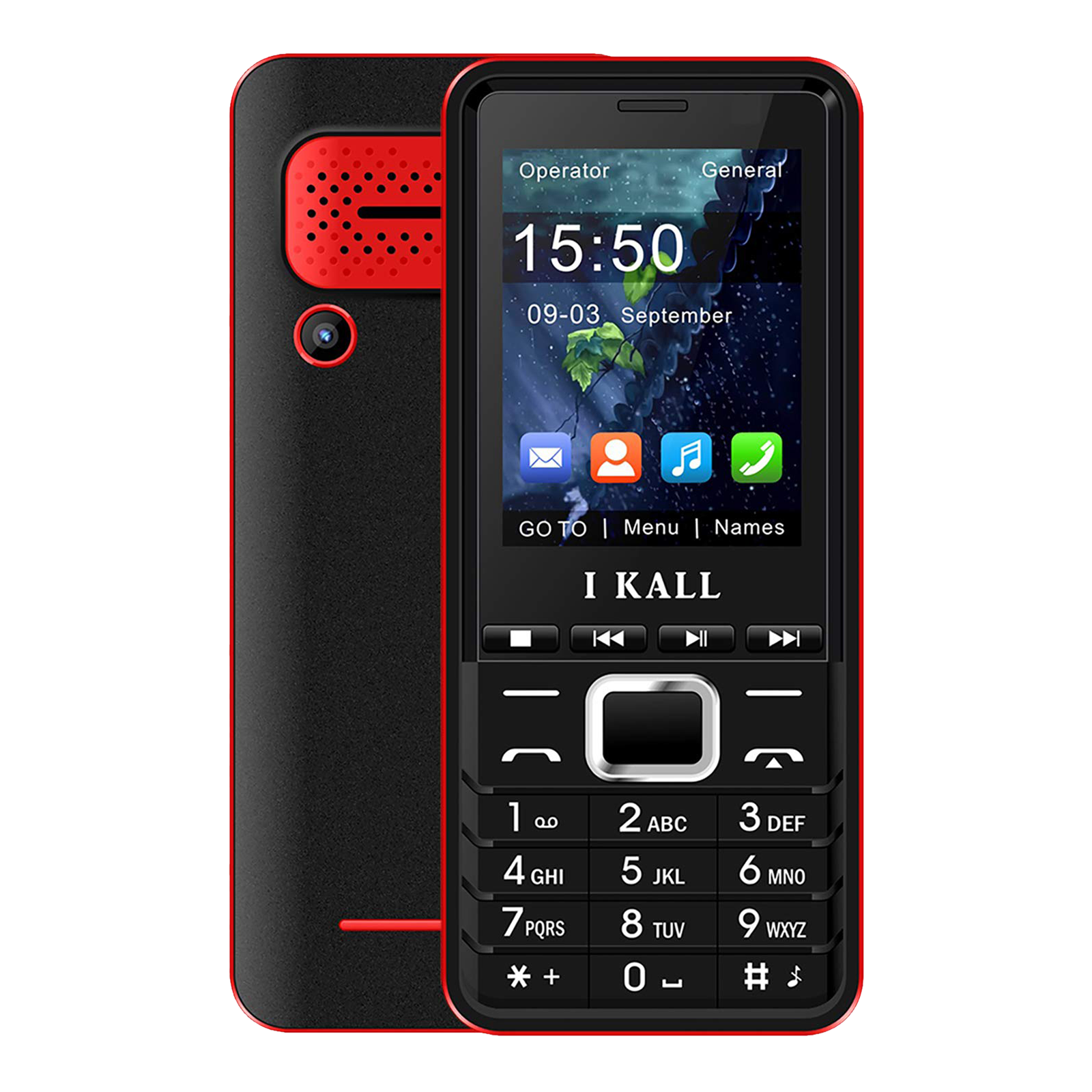 I KALL K33 (64MB, Dual SIM, Rear Camera, Red)_1
