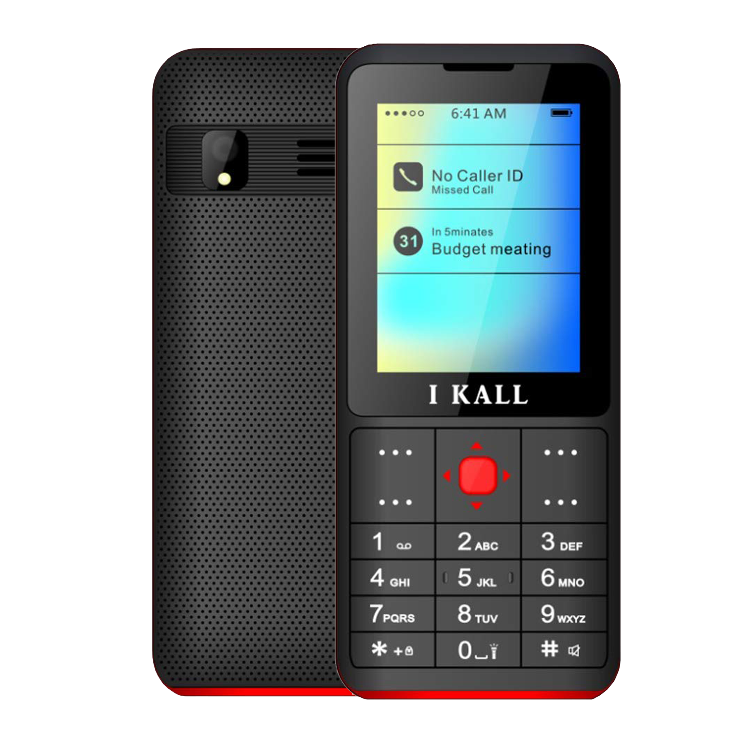 

I KALL K111 (64MB, Dual SIM, Rear Camera, Red), No color