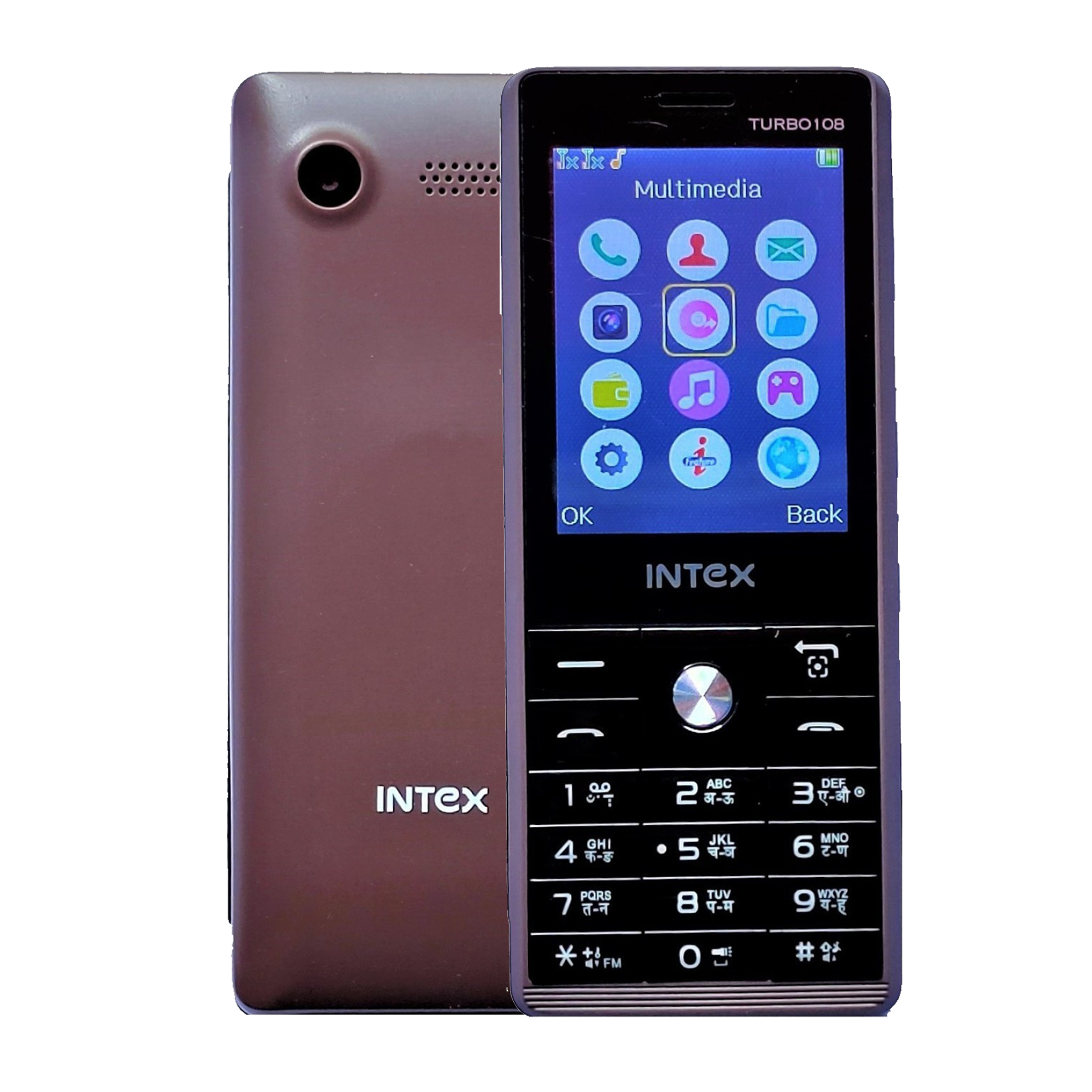 

Intex Turbo 108 (32MB, Dual SIM, Rear Camera, Coffee), No color