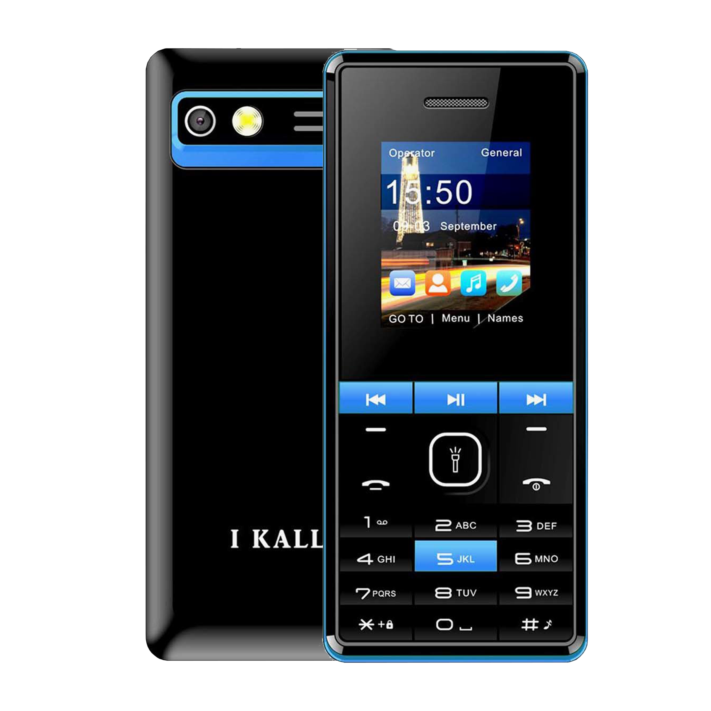 I KALL K48G (64MB, Dual SIM, Rear Camera, Blue)_1