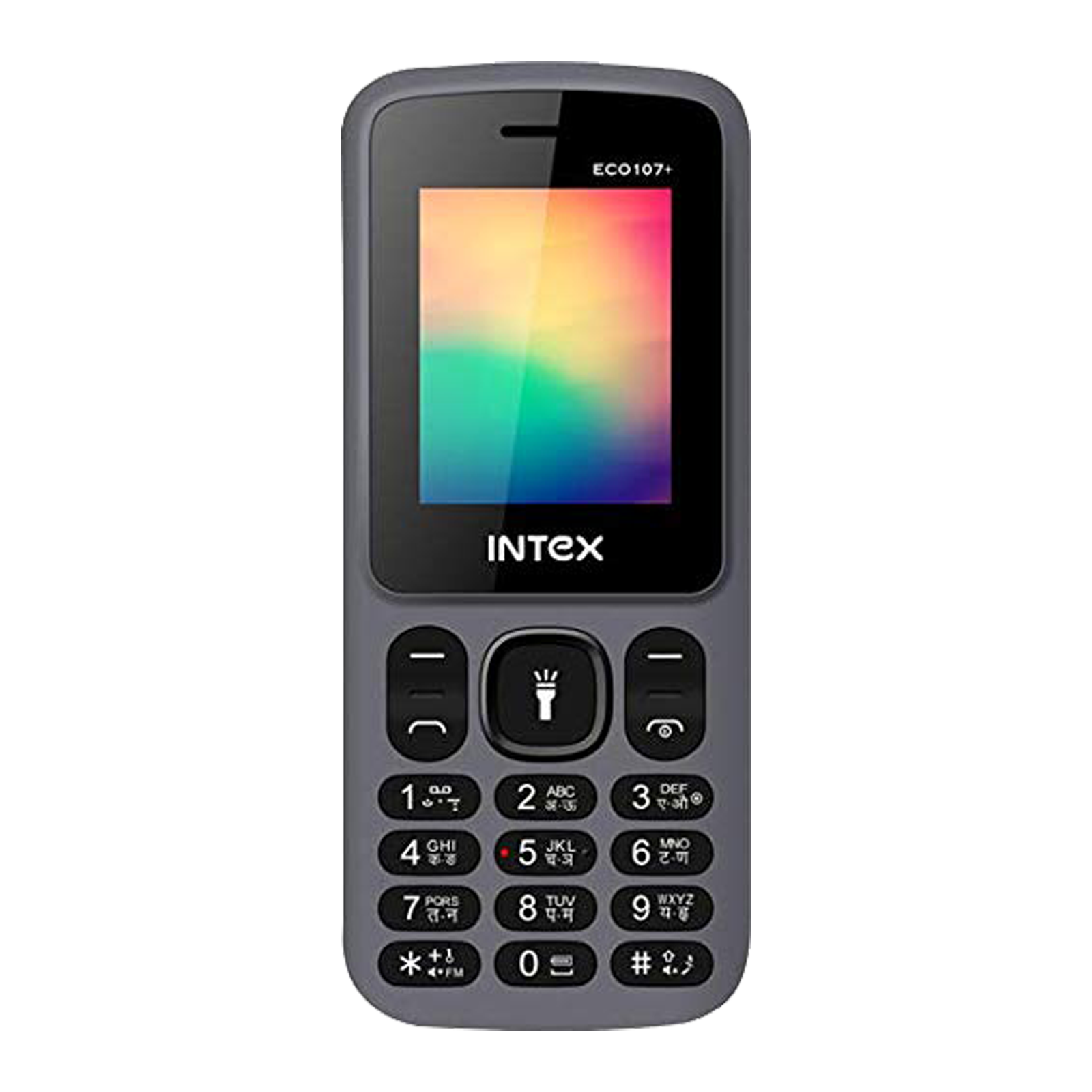 

Intex Eco 107+ (10MB, Dual SIM, FM Radio, Grey), No color