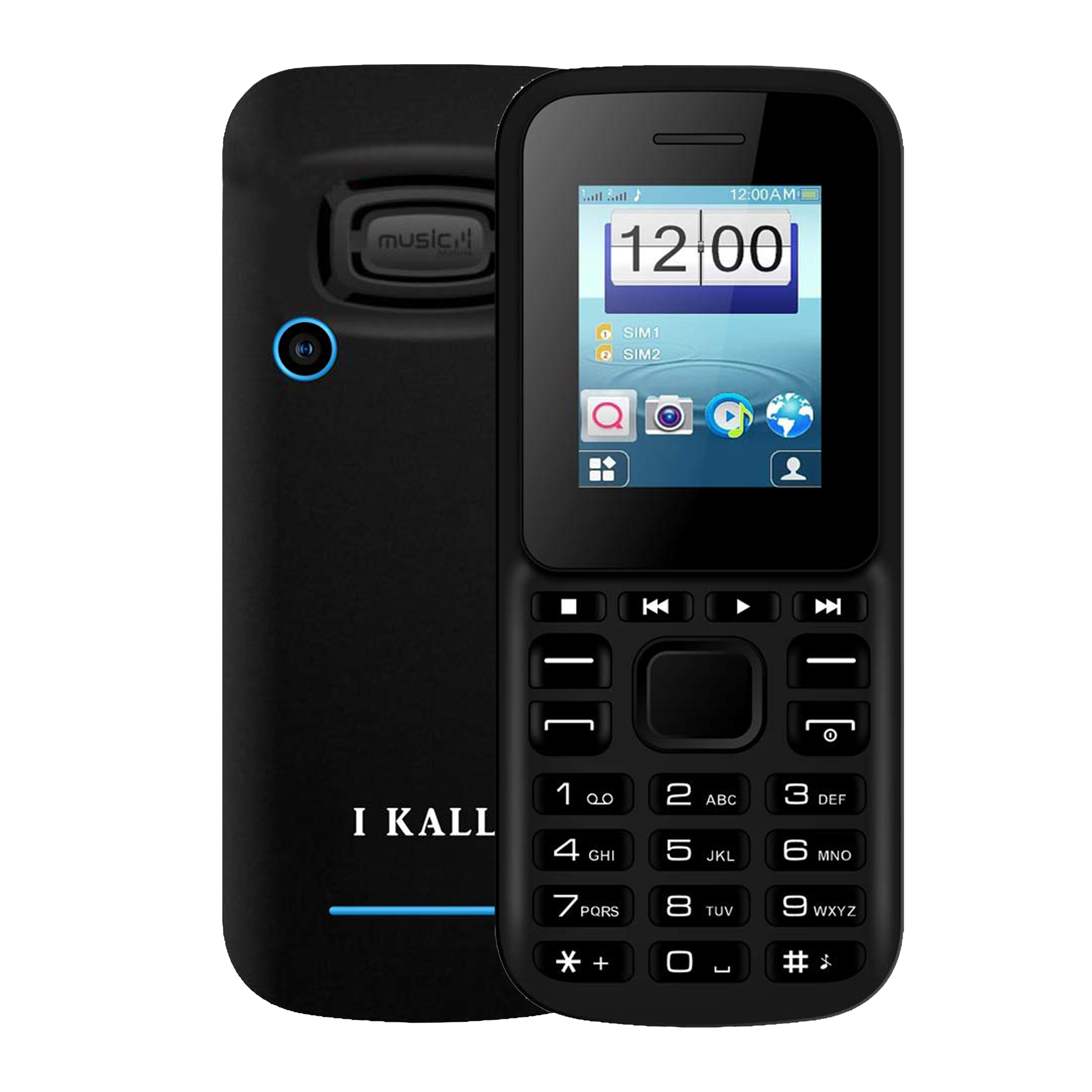 

I KALL K15+ (64MB, Dual SIM, Rear Camera, Blue), No color