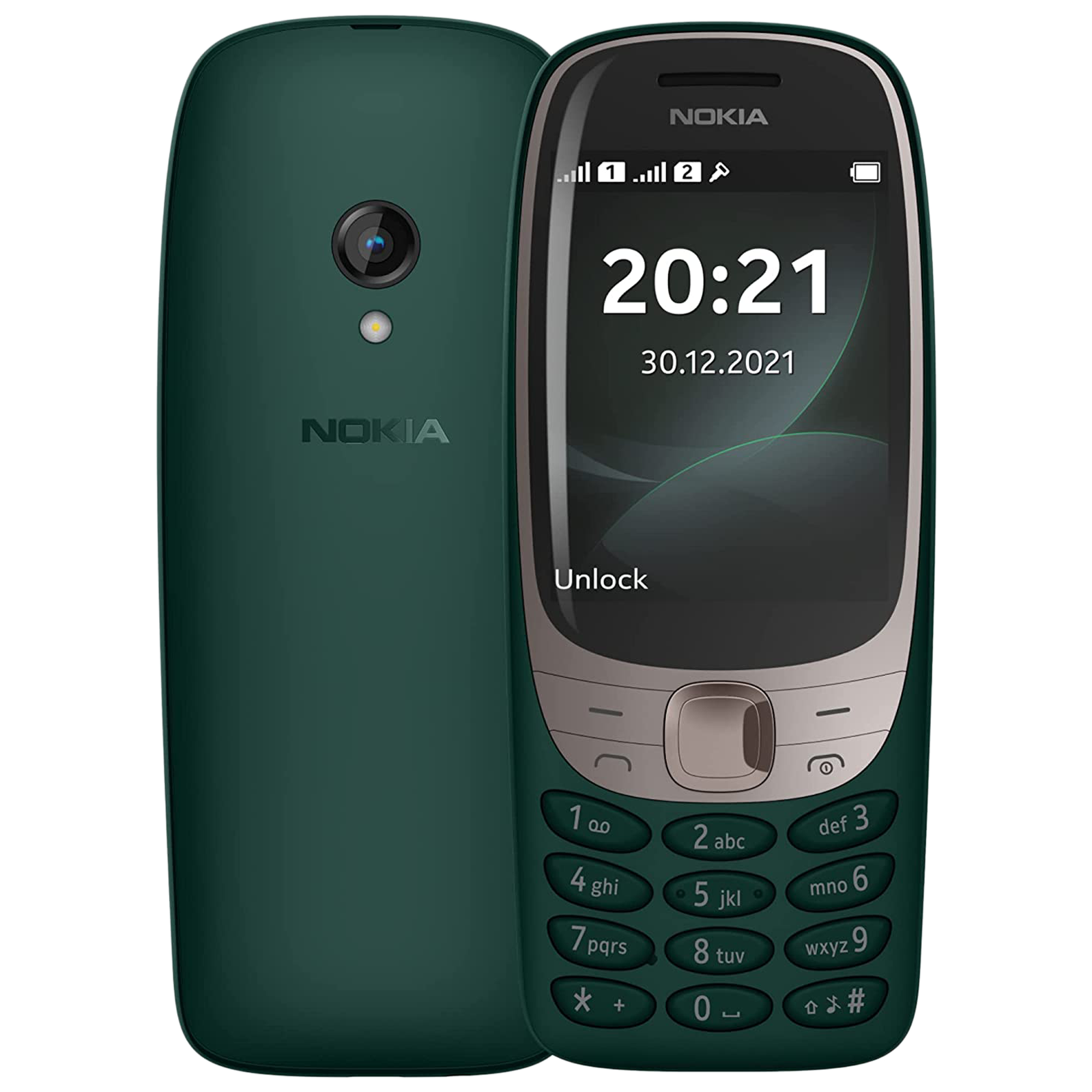 

Nokia 6310 12POSE21A01 (16MB, Dual SIM, Rear Camera, Green)