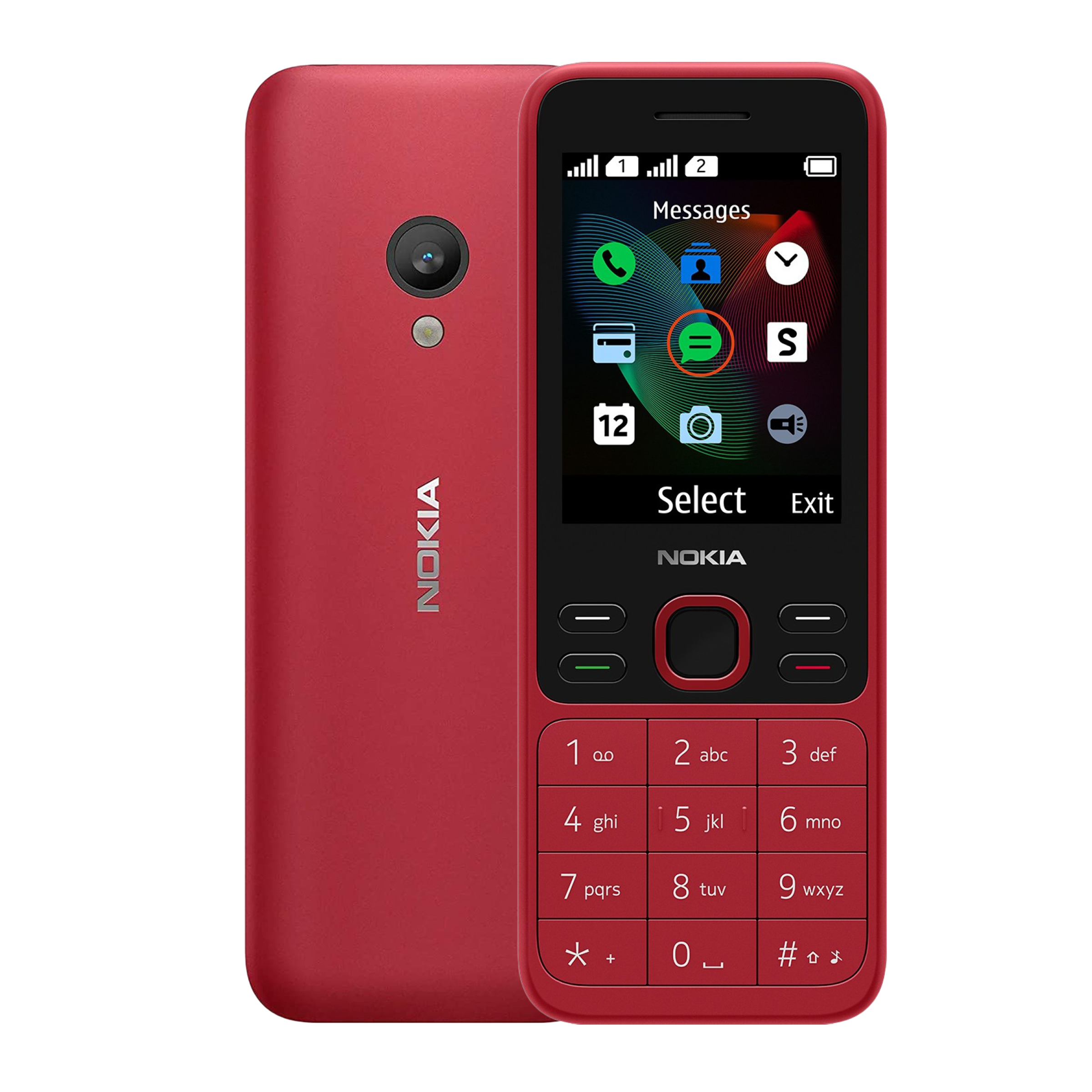 Nokia 150 12GMNR21A01 (4MB, Dual SIM, Rear Camera, Red)_1