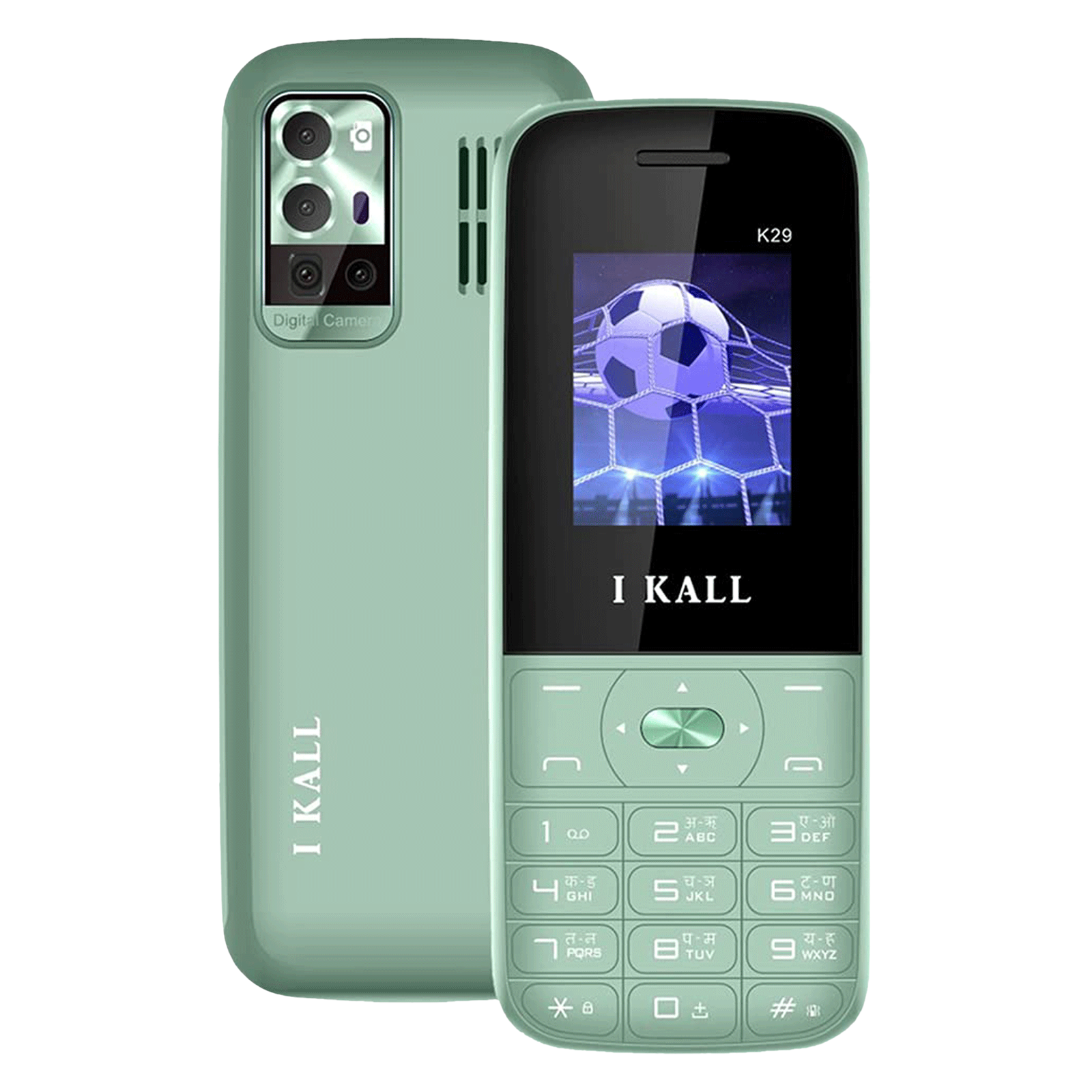 

I KALL K29 (32MB, Dual SIM, Rear Camera, Green), No color