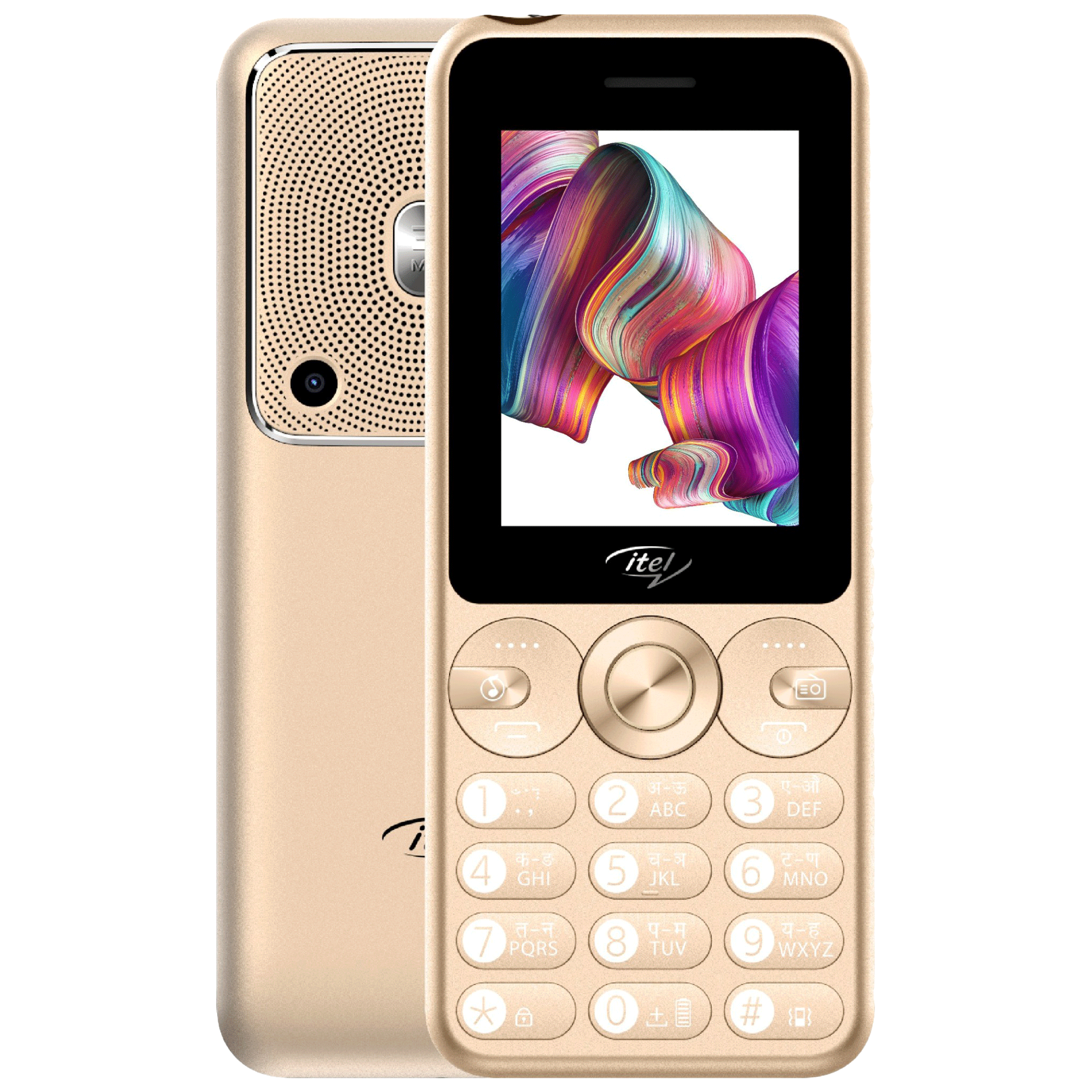 

Itel Muzik 400 (4MB, Dual SIM, Rear Camera, Champagne Gold)
