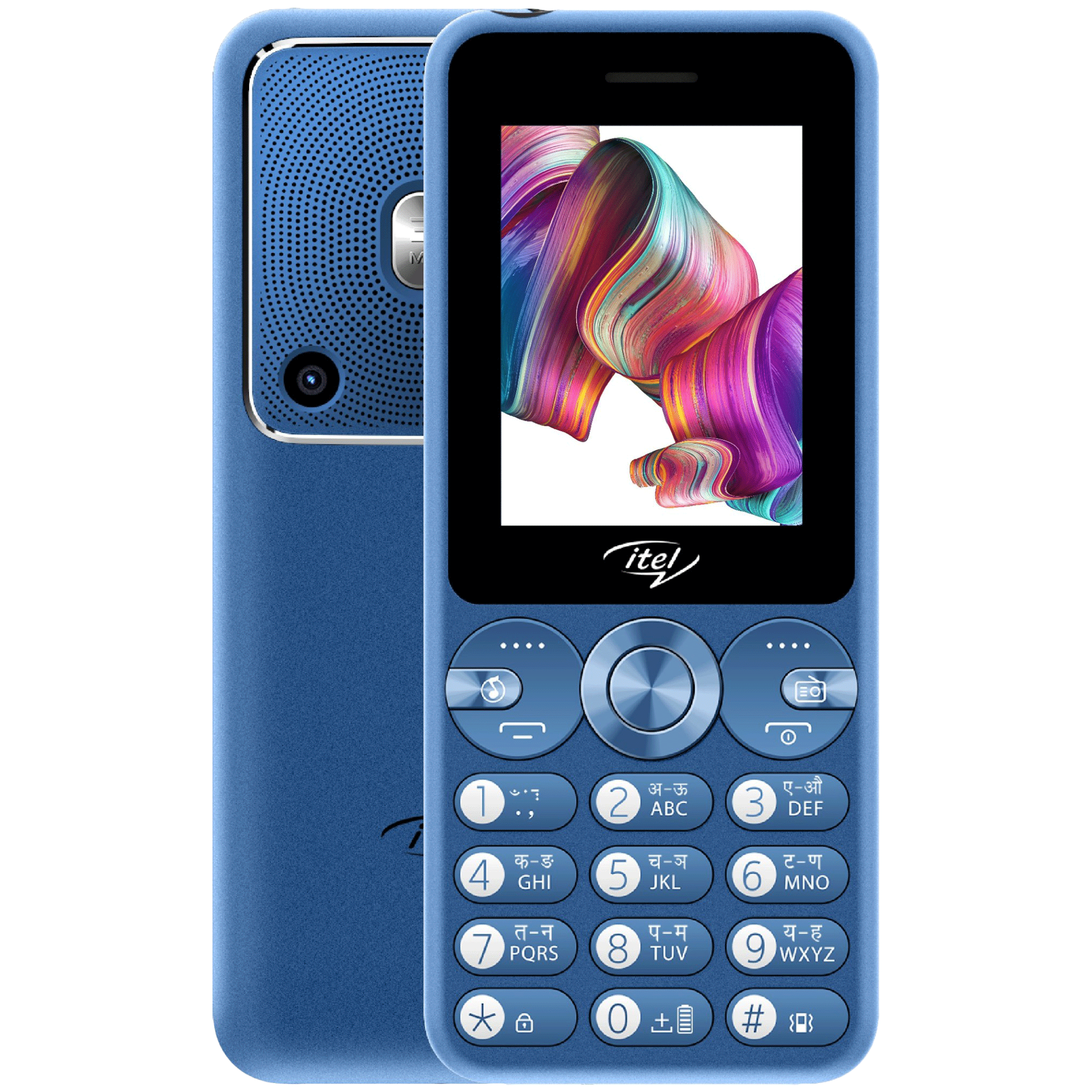 Itel Muzik 400 (4MB, Dual SIM, Rear Camera, Blue)_1