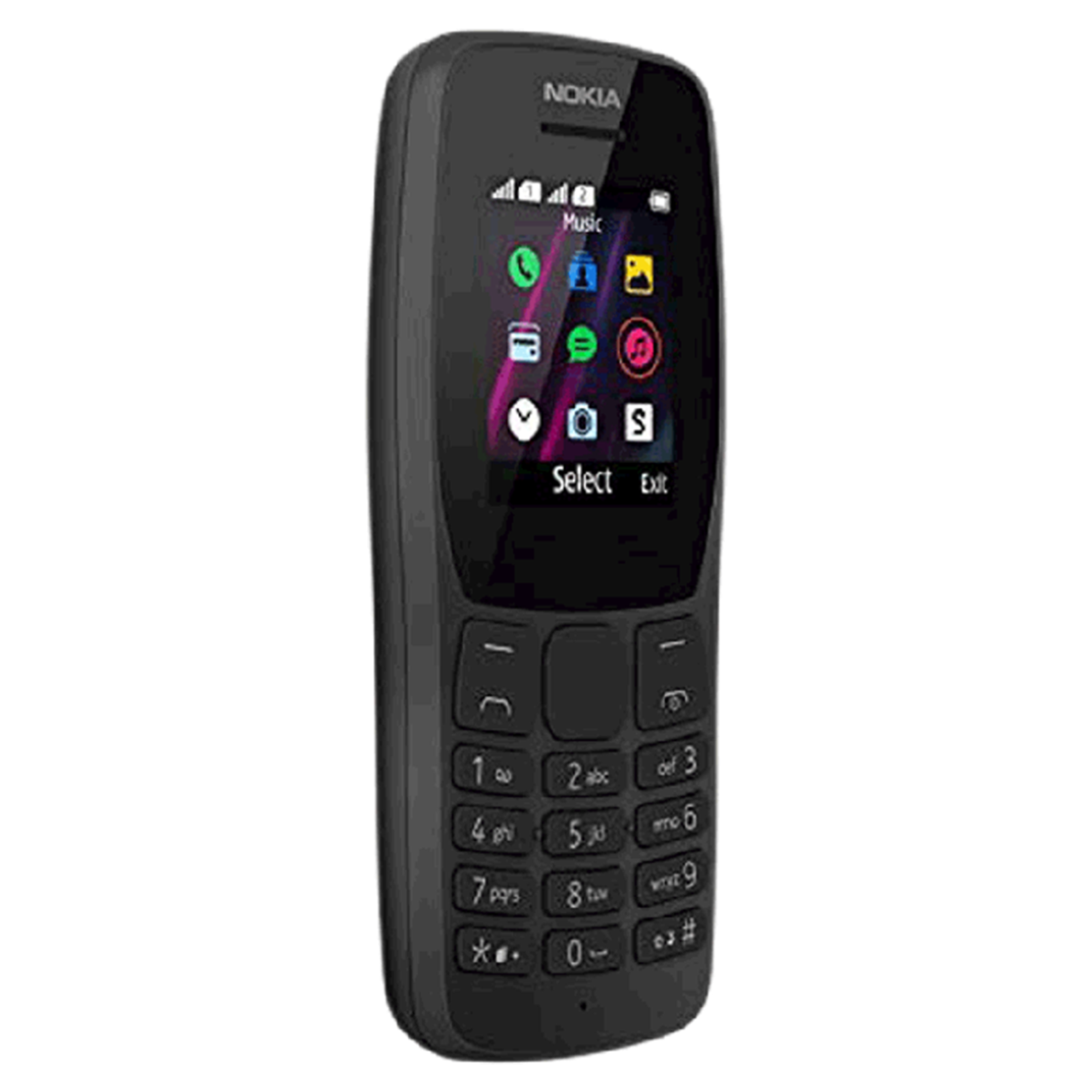 Nokia 110 (4MB, Dual SIM, Rear Camera, Black)_2