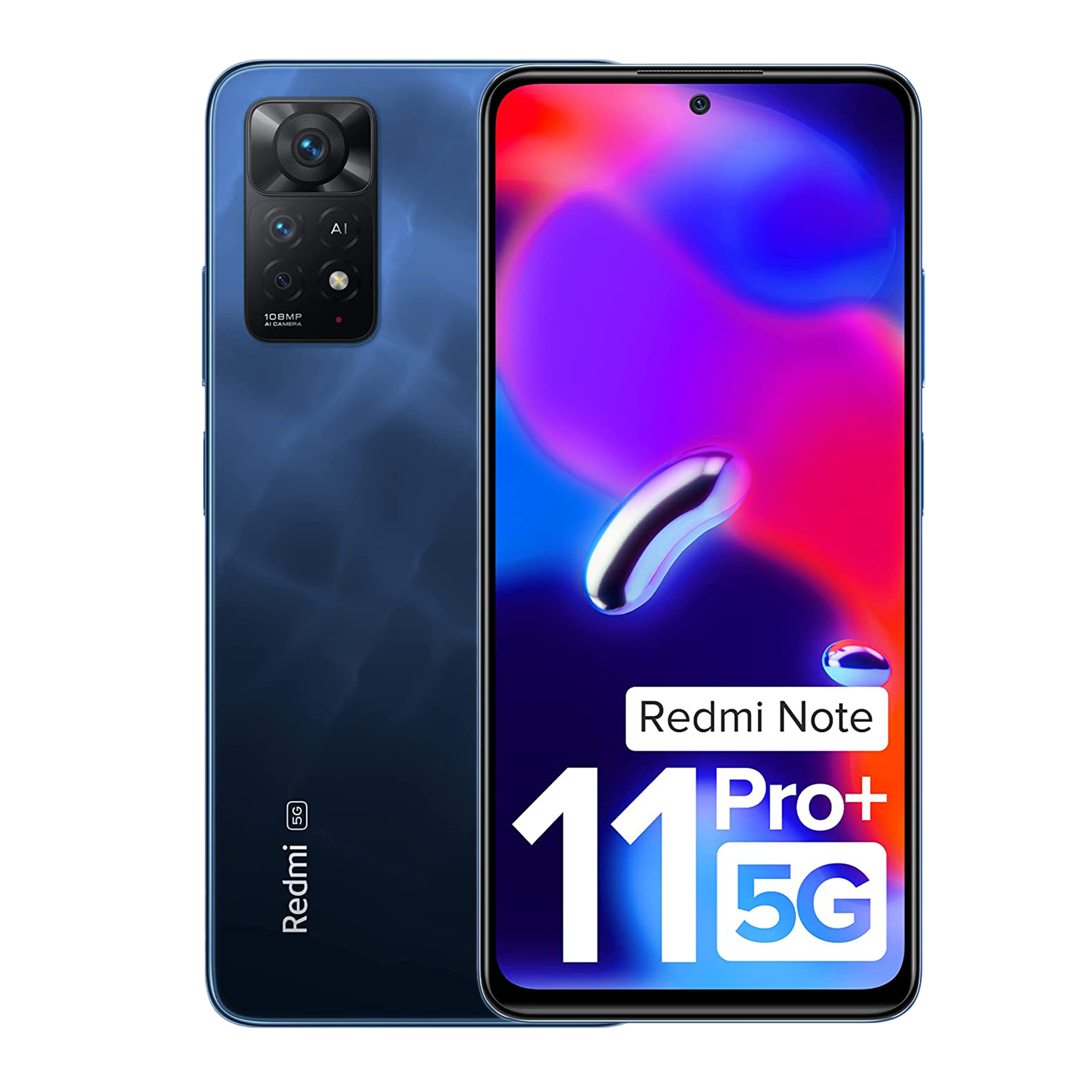 

Redmi Note 11 Pro+ 5G (8GB RAM, 128GB, Mirage Blue), No color
