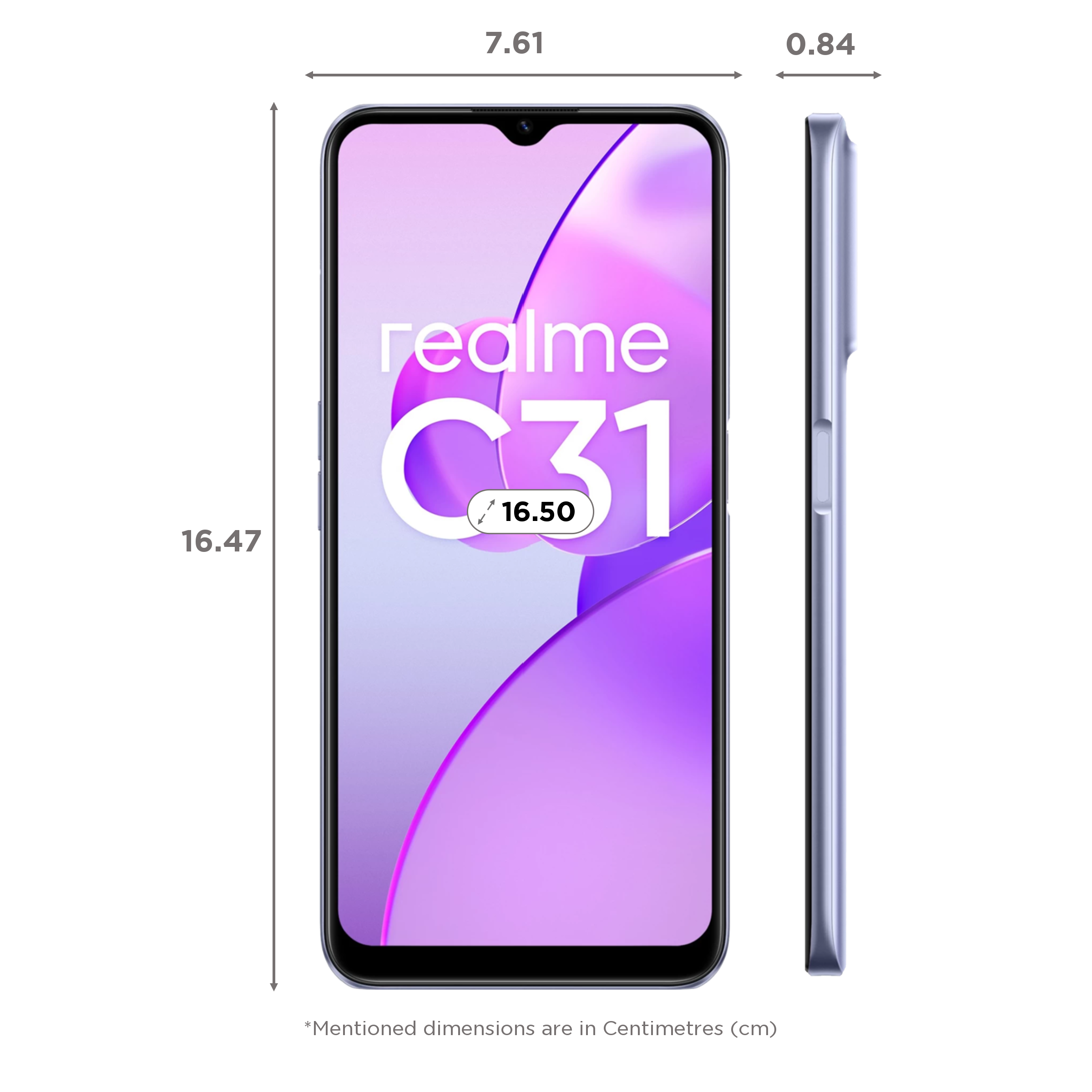 realme c31 4gb ram 64gb rom