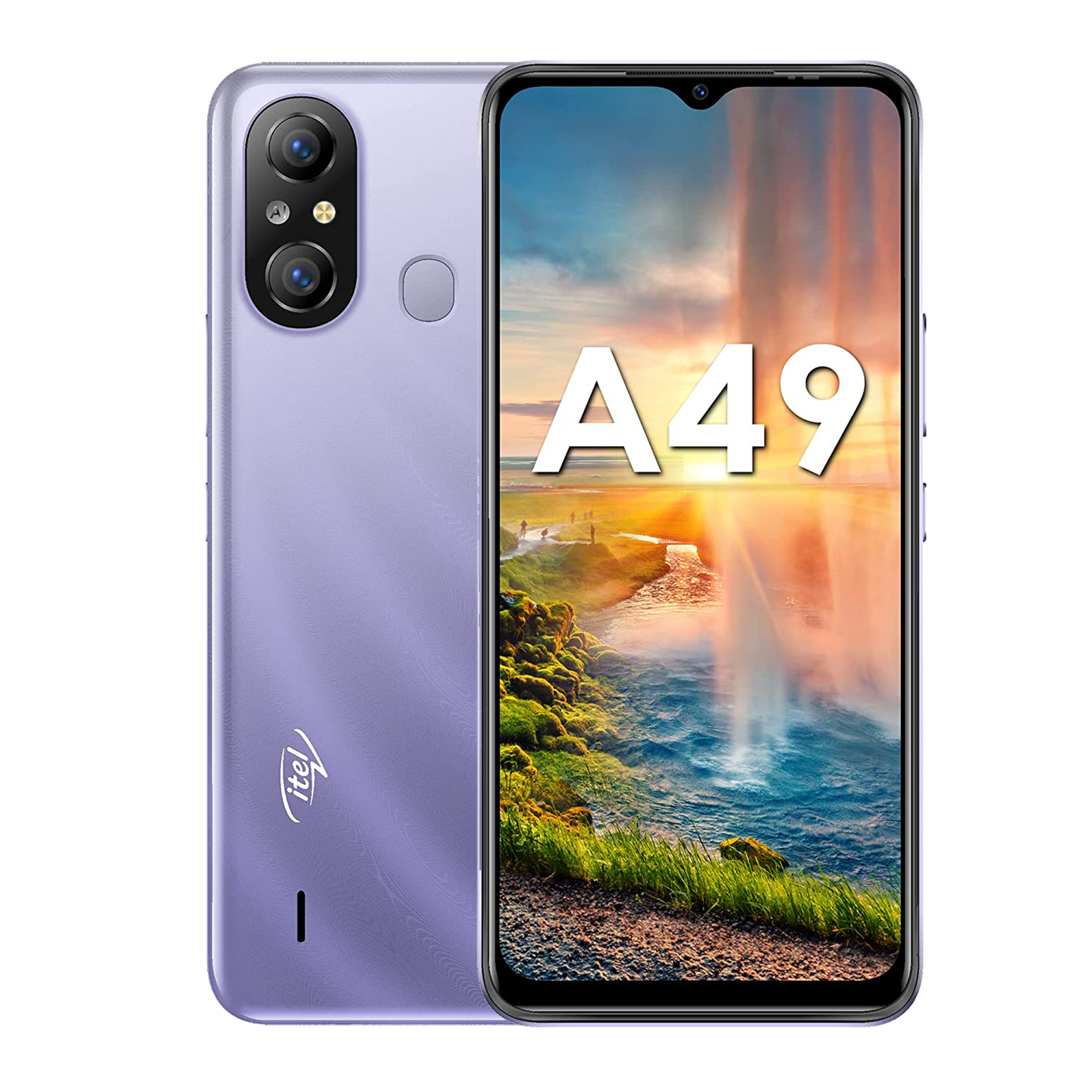 

Itel A49 (2GB RAM, 32GB, Crystal Purple), No color