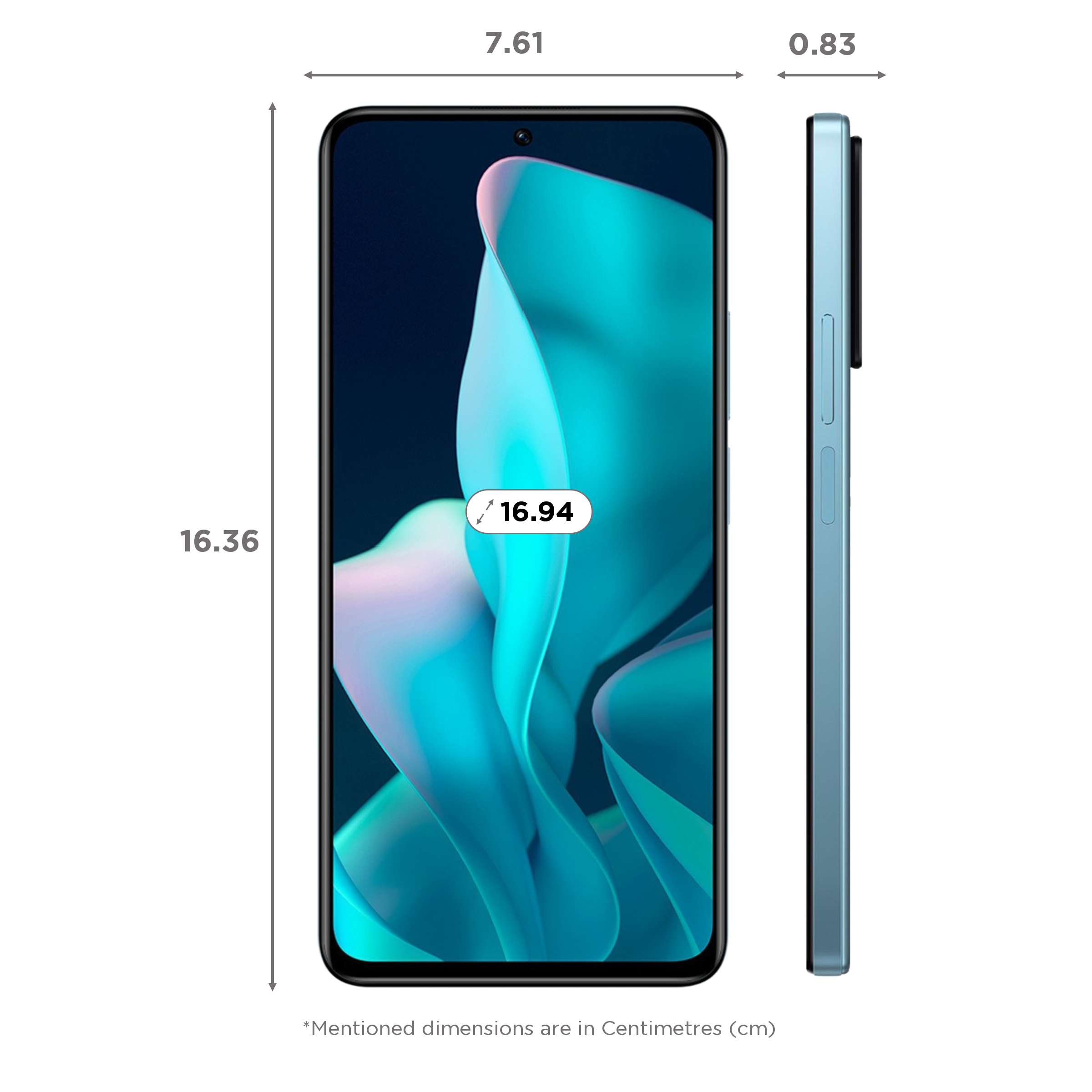 xiaomi mi 11i dimensions