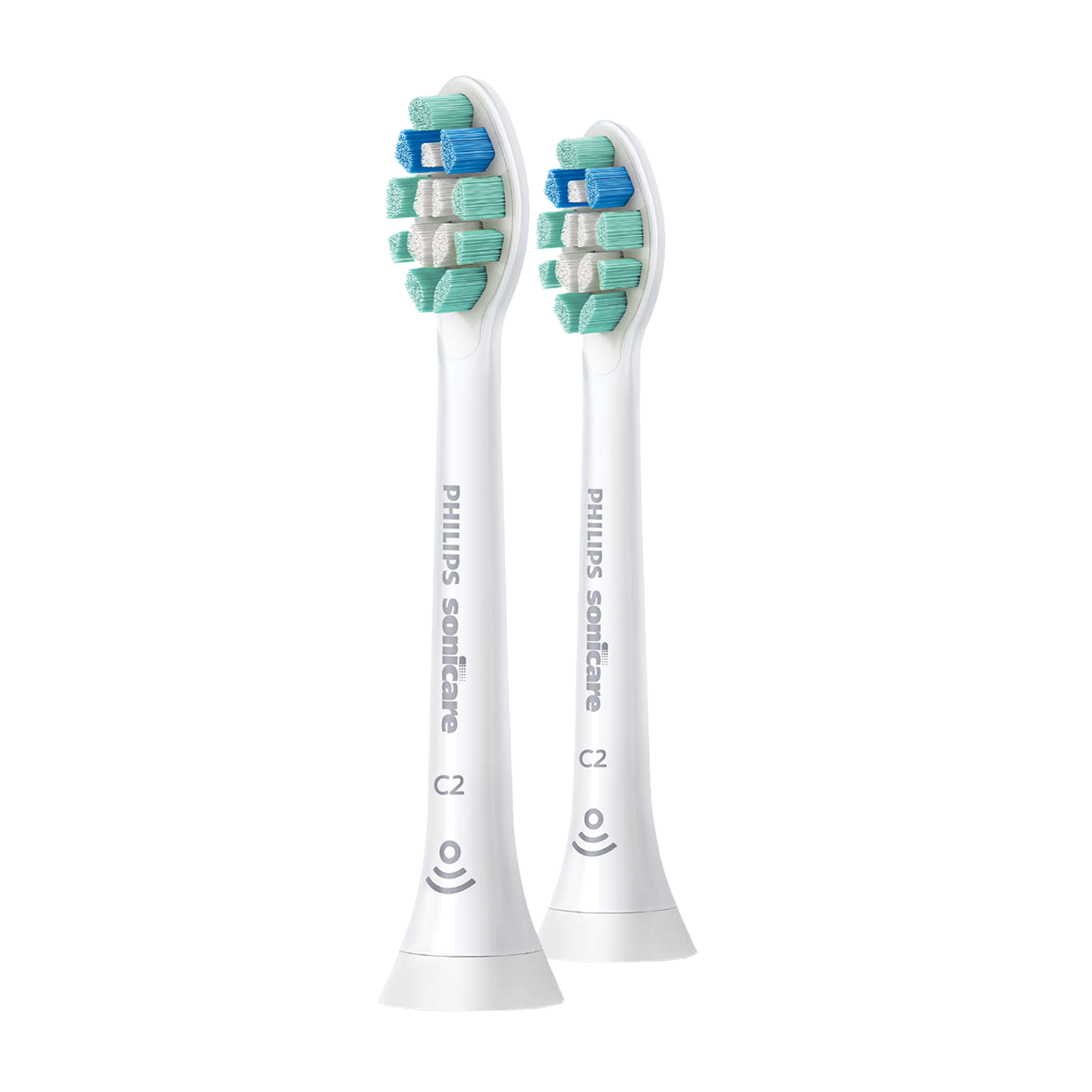Philips Sonicare C2 Toothbrush Replacement Head (Pack of 2, HX9022/10, White)_1