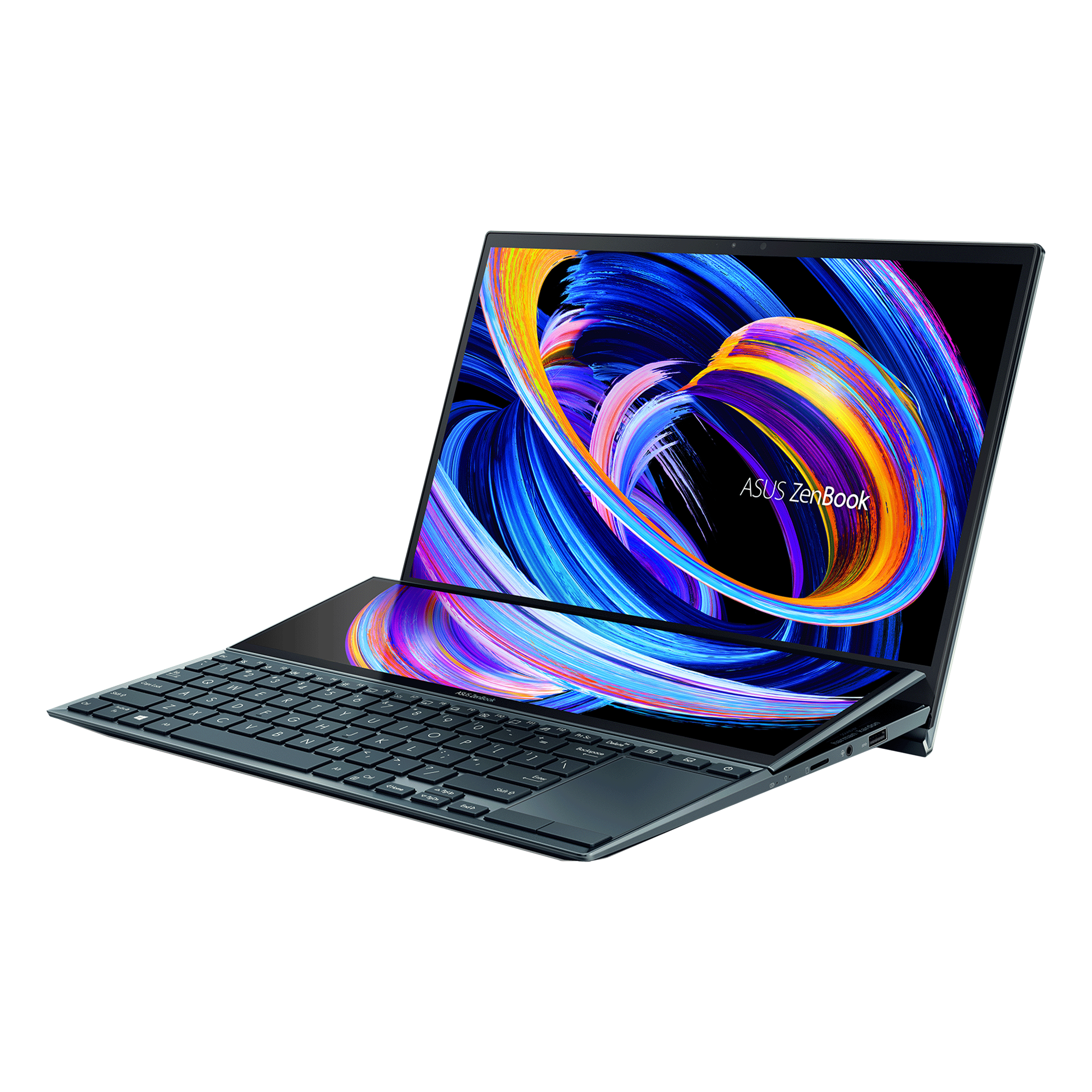 ASUS ZenBook Duo 2021 Intel Core i5 11th Gen (14 inch, 16GB, 512GB, Windows 10, MS Office 2019, NVIDIA GeForce MX450 Graphics, FHD IPS Display, Celestial Blue, UX482EG-KA521TS)_4