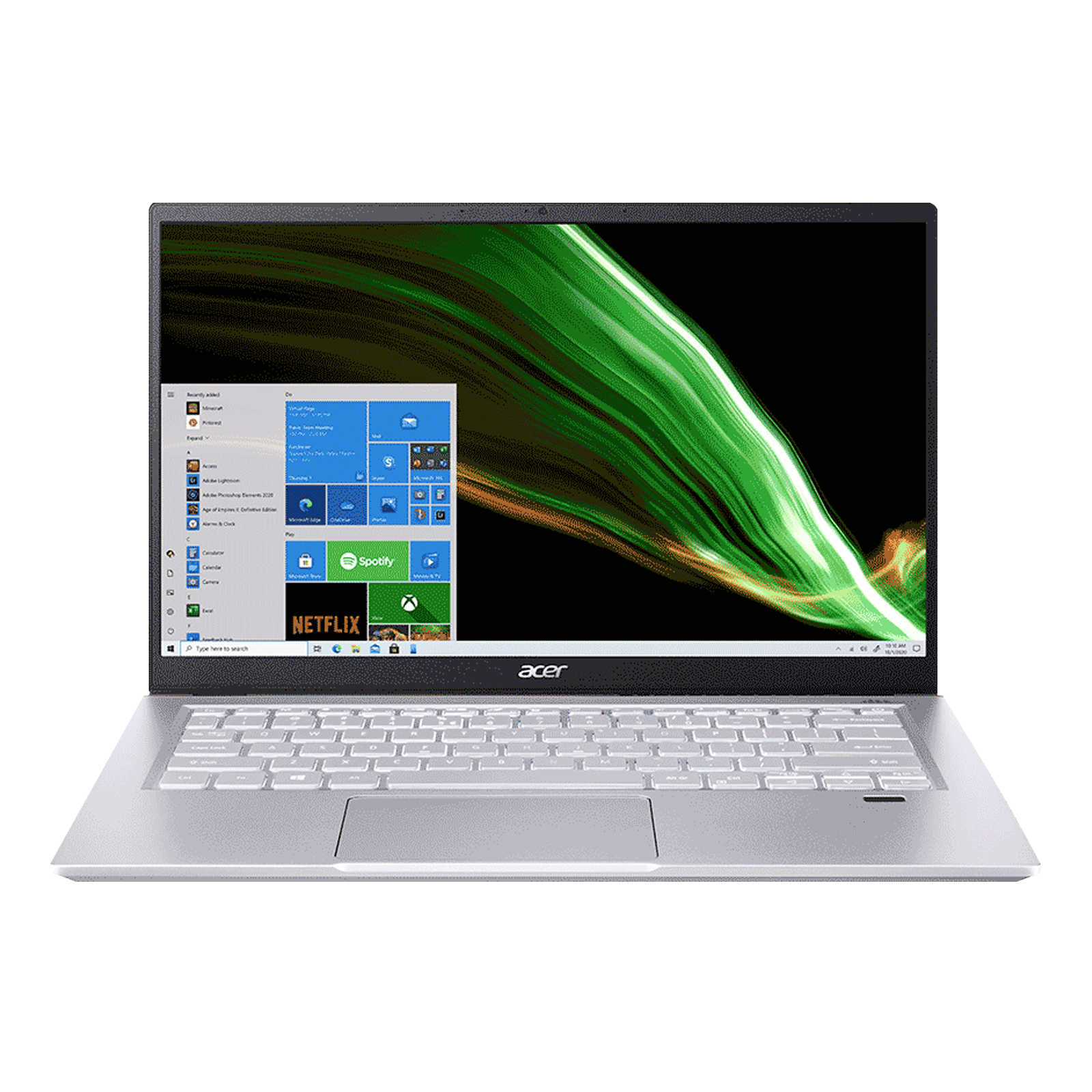 

Acer Swift X AMD Ryzen 5 (14 inch, 16GB, 512GB, Windows 11, MS Office 2021, NVIDIA GeForce RTX 3050 Graphics, FHD IPS Display, Silver, NX.AU6SI.003), No color