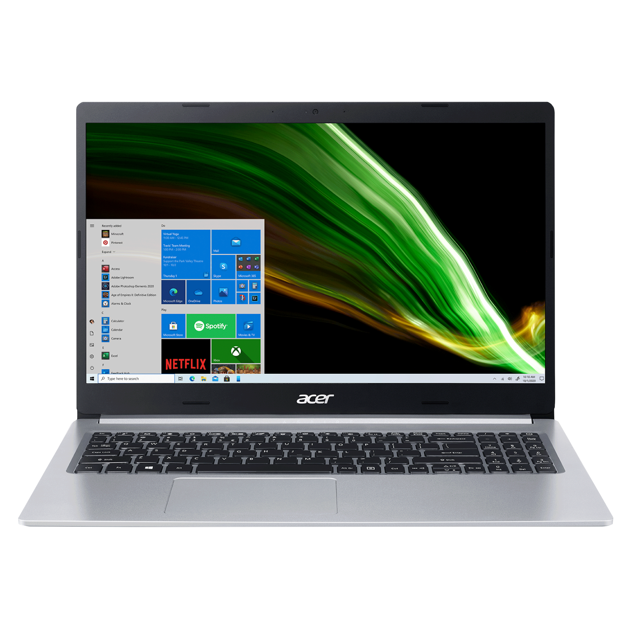 Acer Aspire 5 AMD Ryzen 5 (15.6 inch, 8GB, 512GB, Windows 11, NVIDIA Radeon Graphics, FHD LED-Backlit Display, Silver, NX.A84SI.007)_1