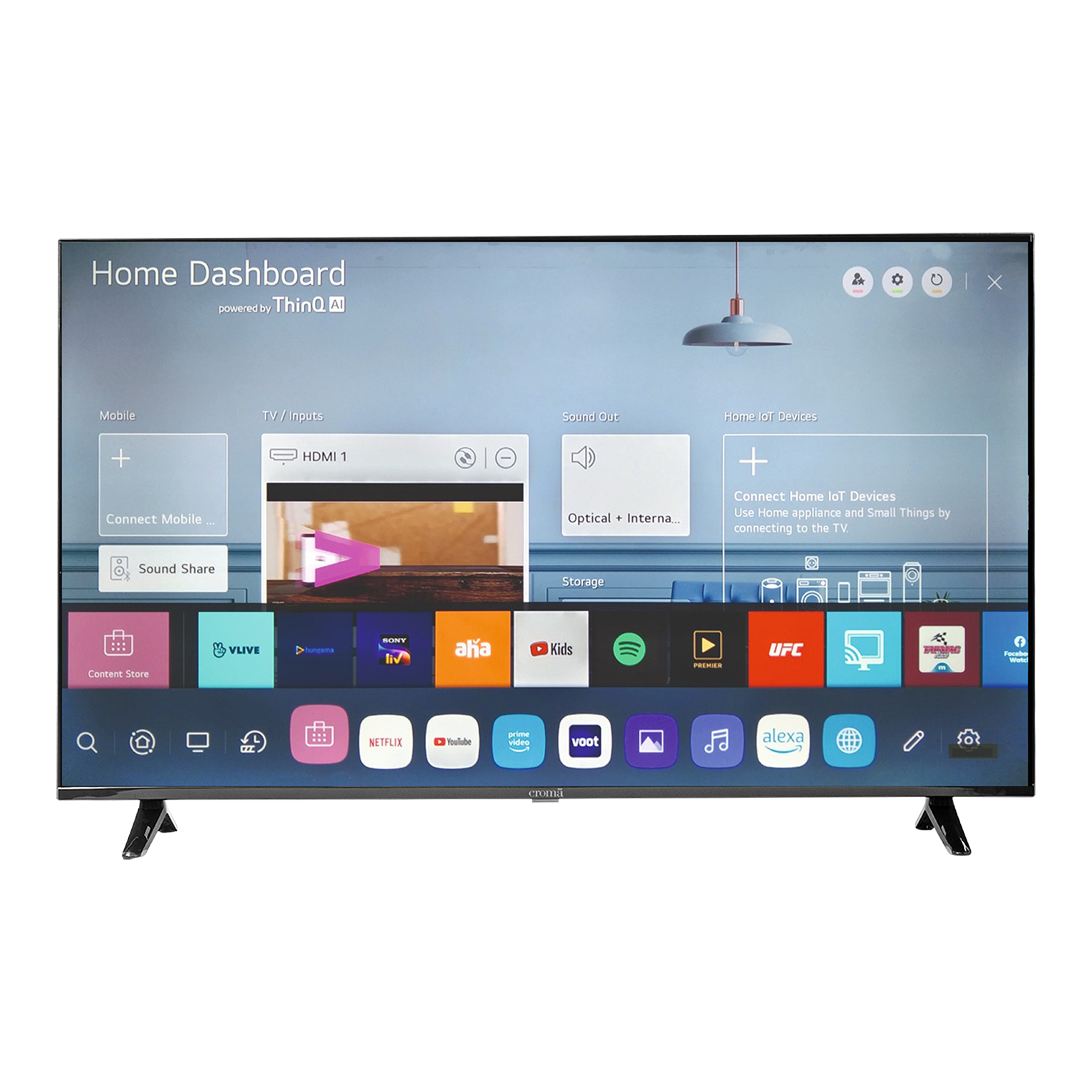 Croma 140 cm (55 inch) 4K Ultra HD LED Smart WebOS TV (2022 model)_1