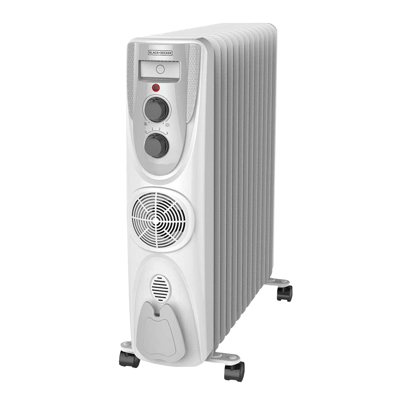 Black+Decker 2500 Watts Oil Filled Room Heater (Adjustable Thermostat, BXRA0901IN, White)_1