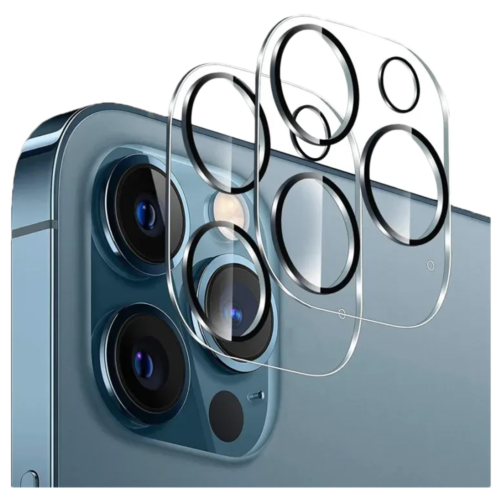Quix Mobile Camera Lens Protector For Apple iPhone 14 and iPhone 14 Plus (9H Hardness, QLPAS0010SR, Clear)