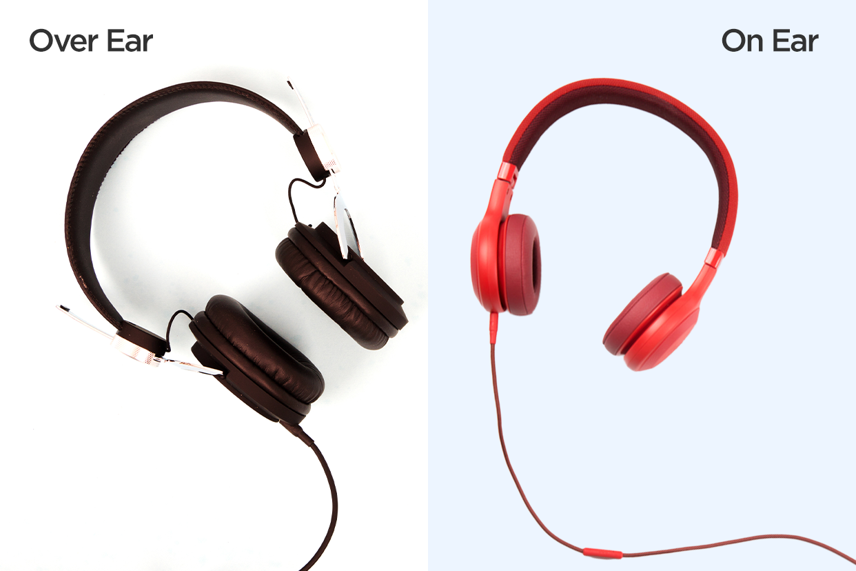  difference between over-ear and on-ear headphones 