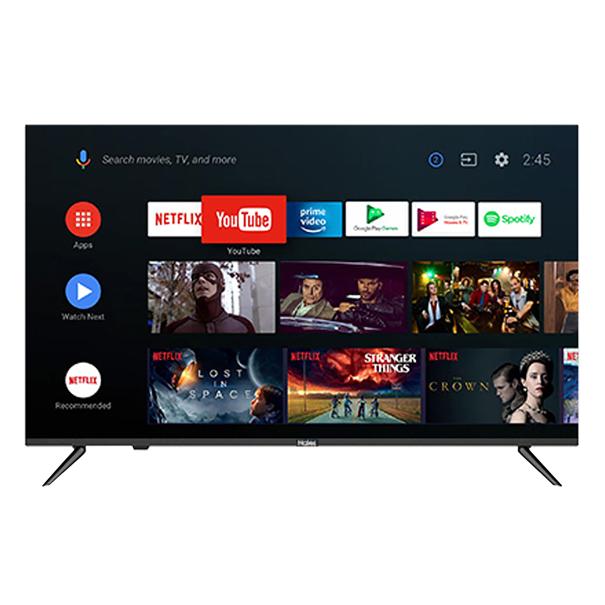 Haier K6600 Series 108 cm (43 inch) 4K Ultra HD LED Android TV with Google Assistant (2020 model)_1