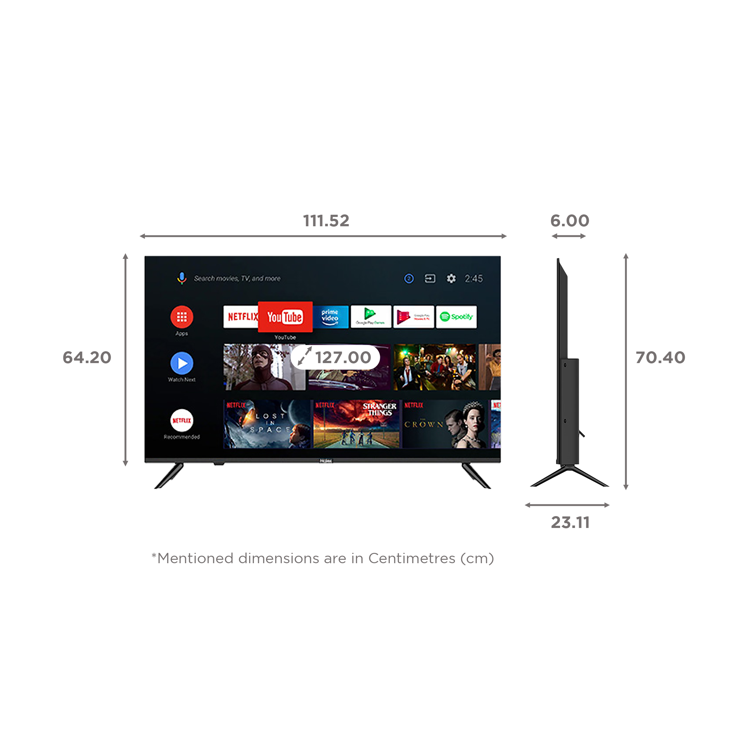 Haier K6600 Series 127 cm (50 inch) 4K Ultra HD LED Android TV with Google Assistant (2020 model)_2