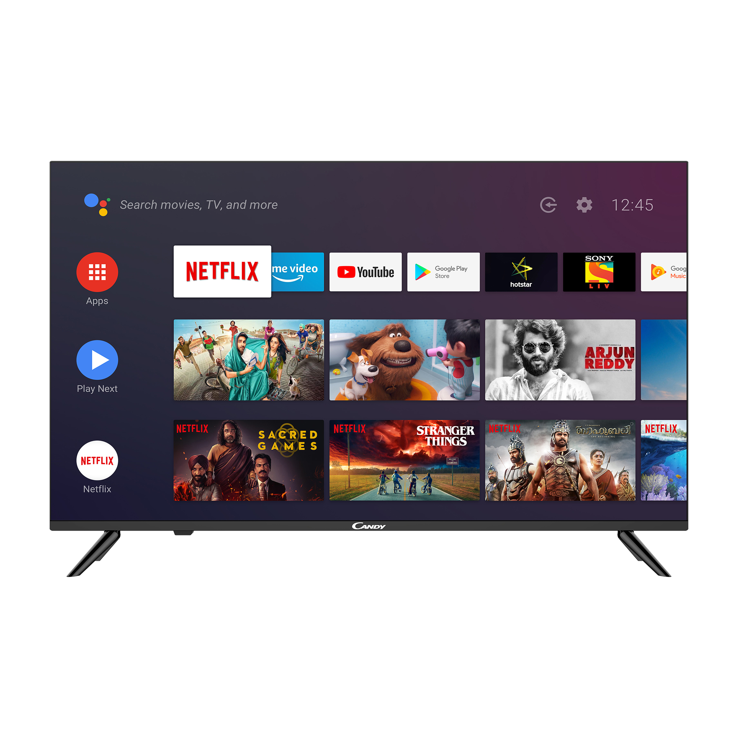Candy KA66 109 cm (43 inch) Full HD LED Smart Android TV with Google Assistant (2021 model)_1