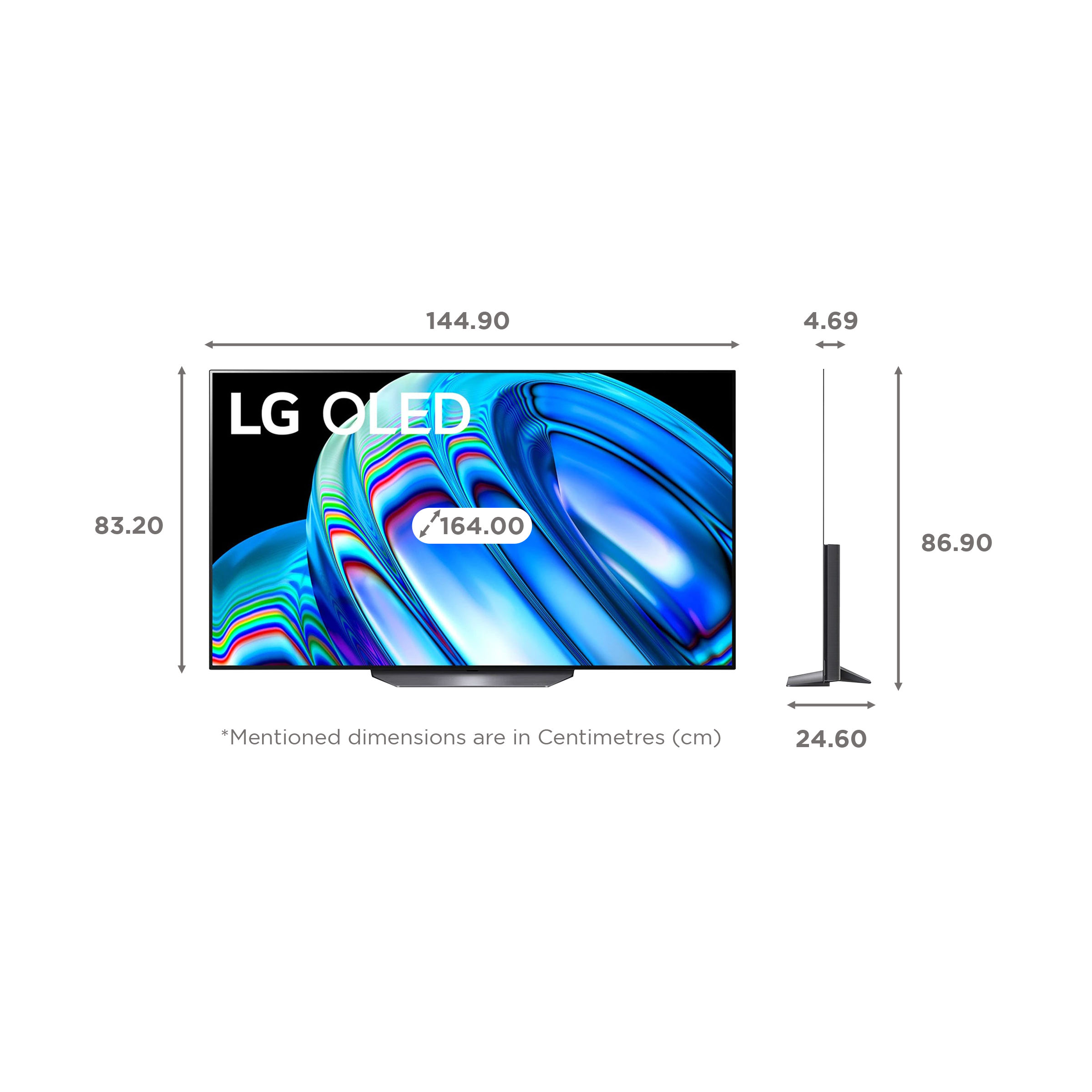 LG B2 164cm (65 Inch) 4K Ultra HD OLED Smart TV (Google Assistant, OLED65B2PSA, Black)_2