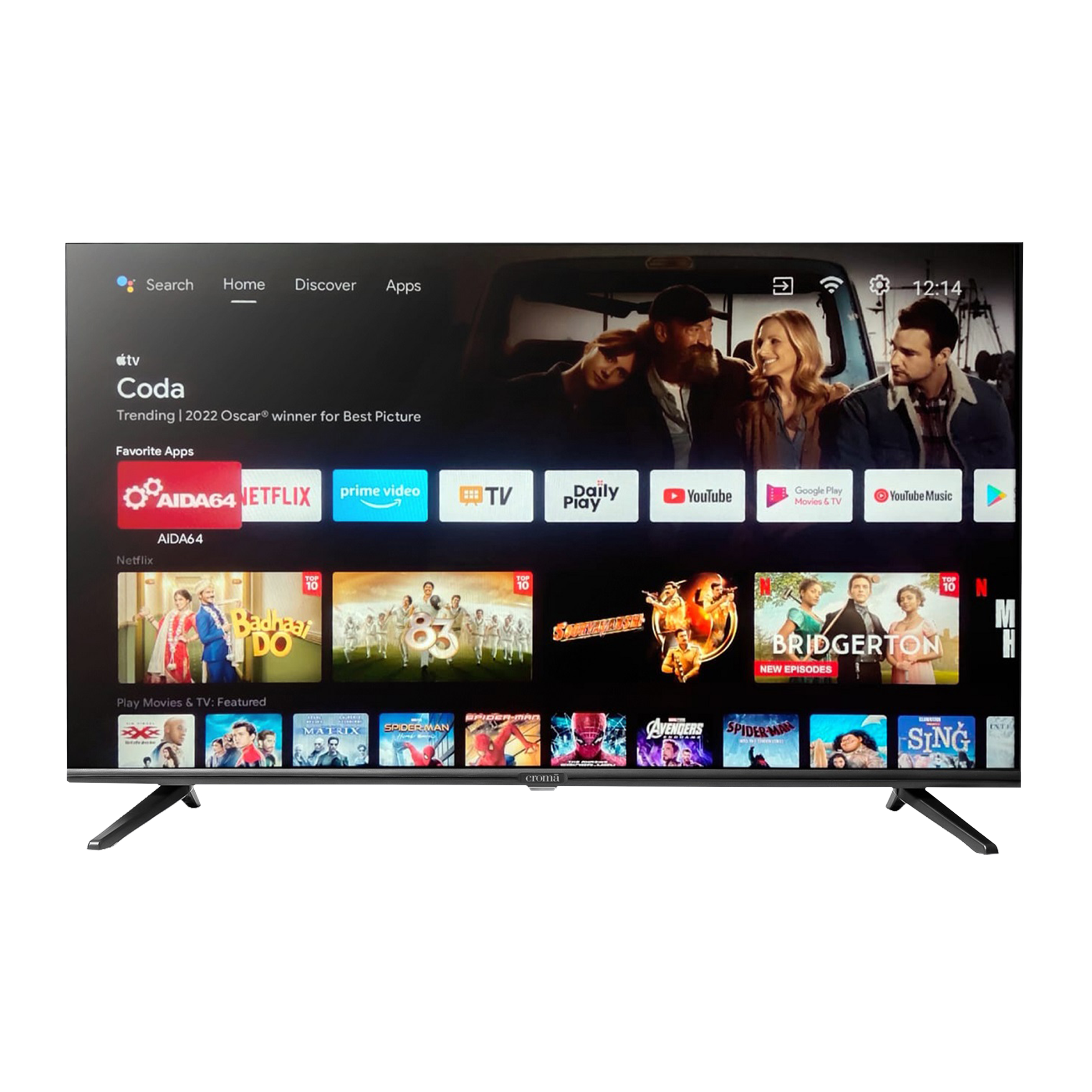 Croma 80 cm (32 inch) HD Ready LED Smart Android TV with Google Assistant (2022 model)_1