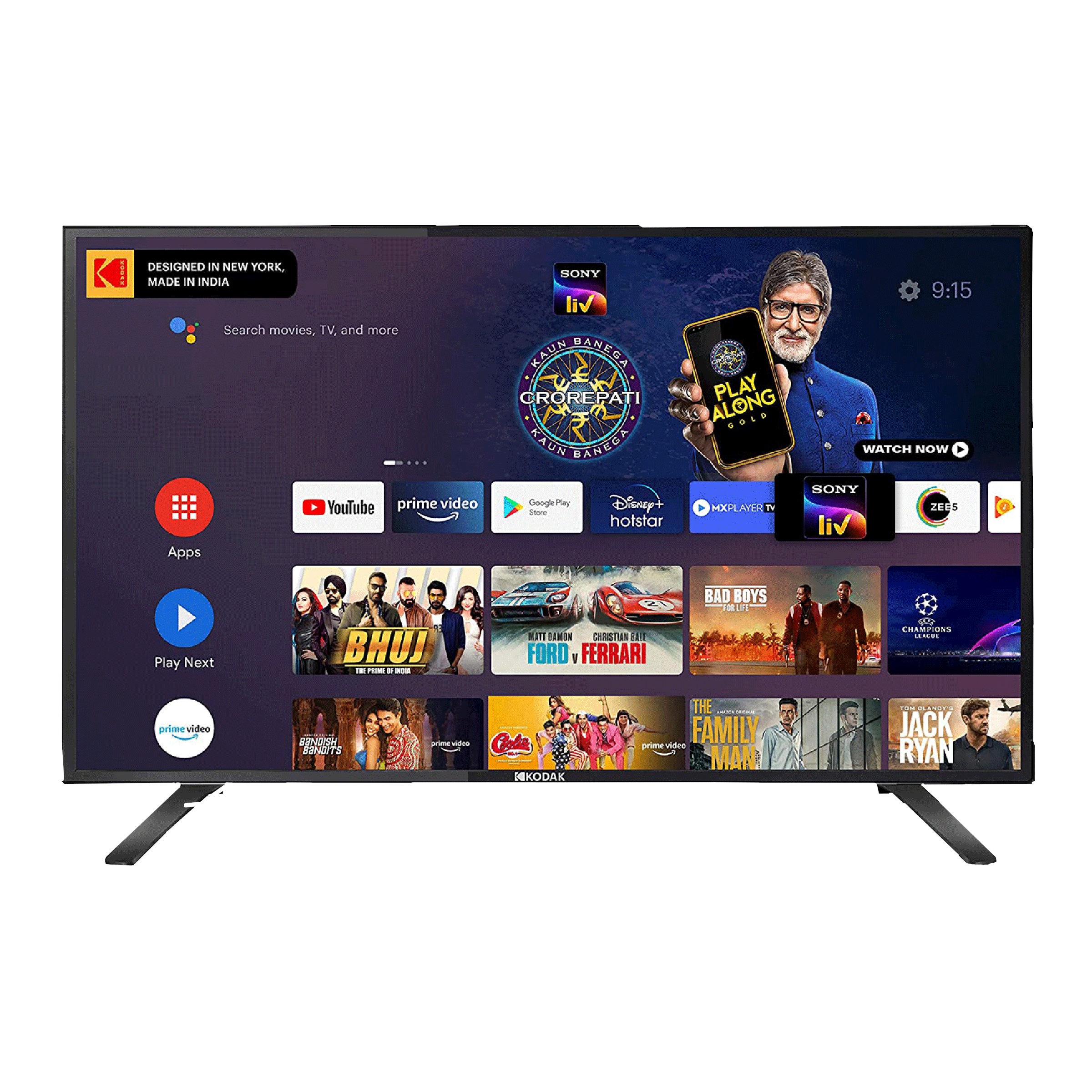 Kodak 7X Pro 102 cm (40 inch) Full HD LED Smart Android TV with Google Assistant (2020 model)_1