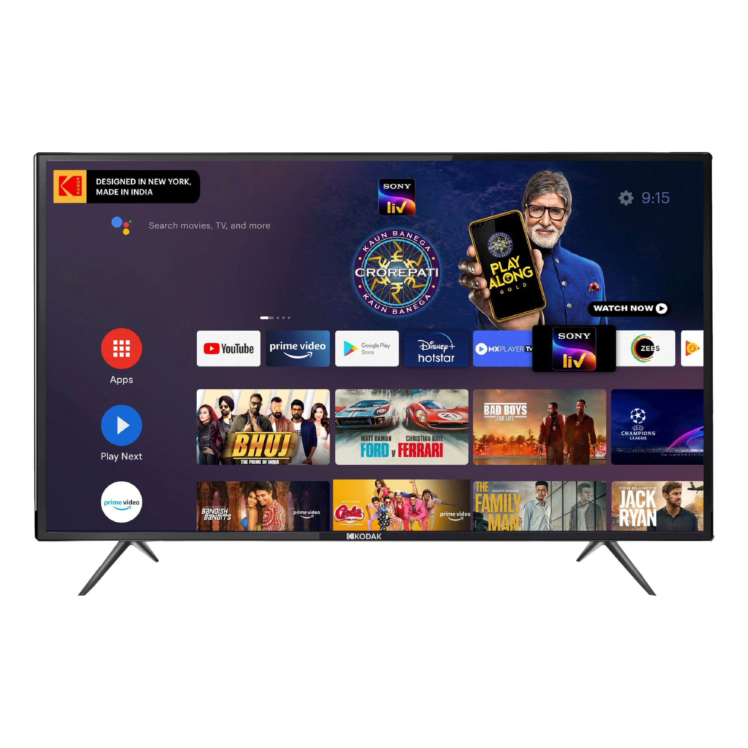 Kodak 7X Pro 108 cm (43 inch) Full HD LED Smart Android TV with Google Assistant (2021 model)_1