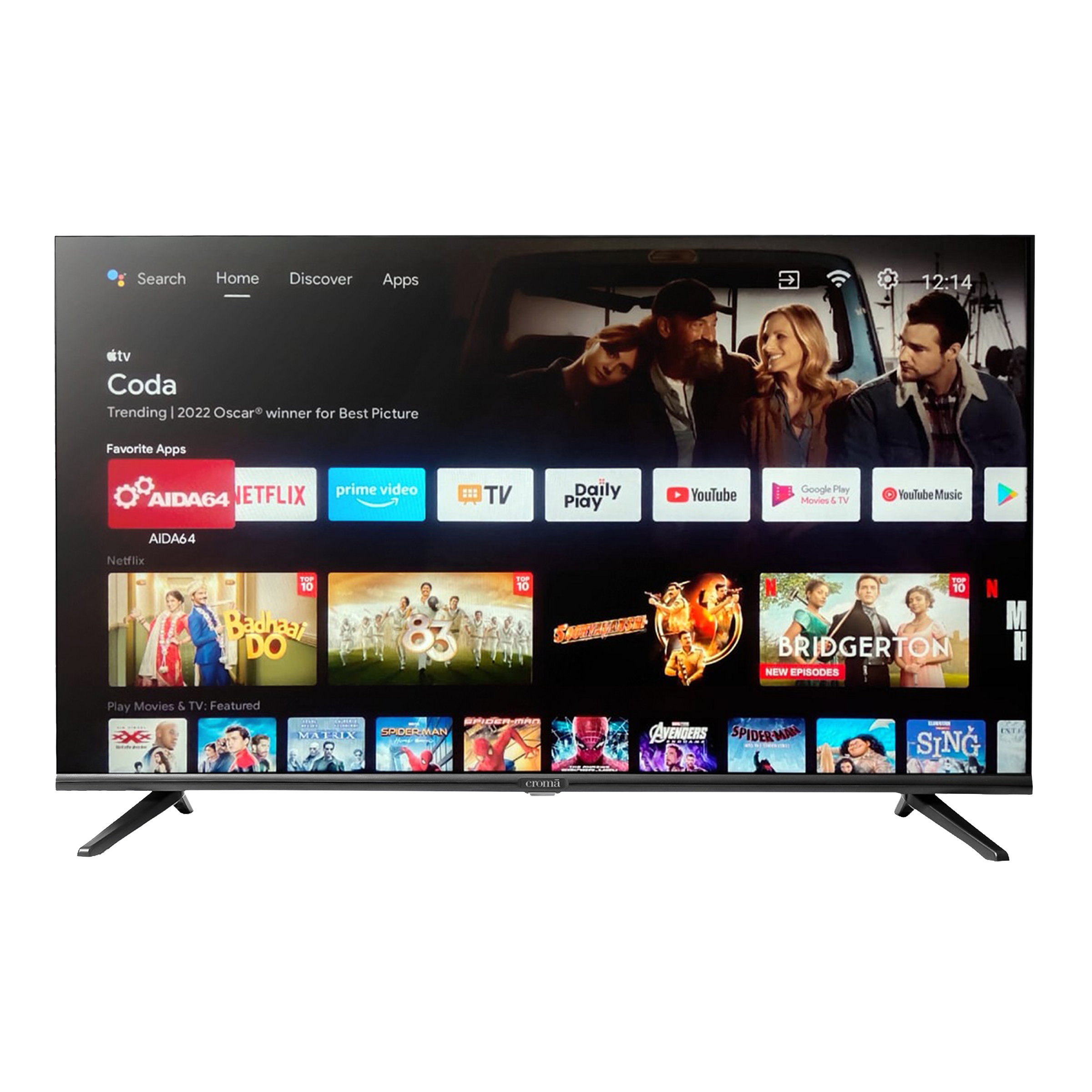 Buy Croma 102 cm (40 inch) Full HD LED Smart Android TV with Google (2022 model) Online Croma