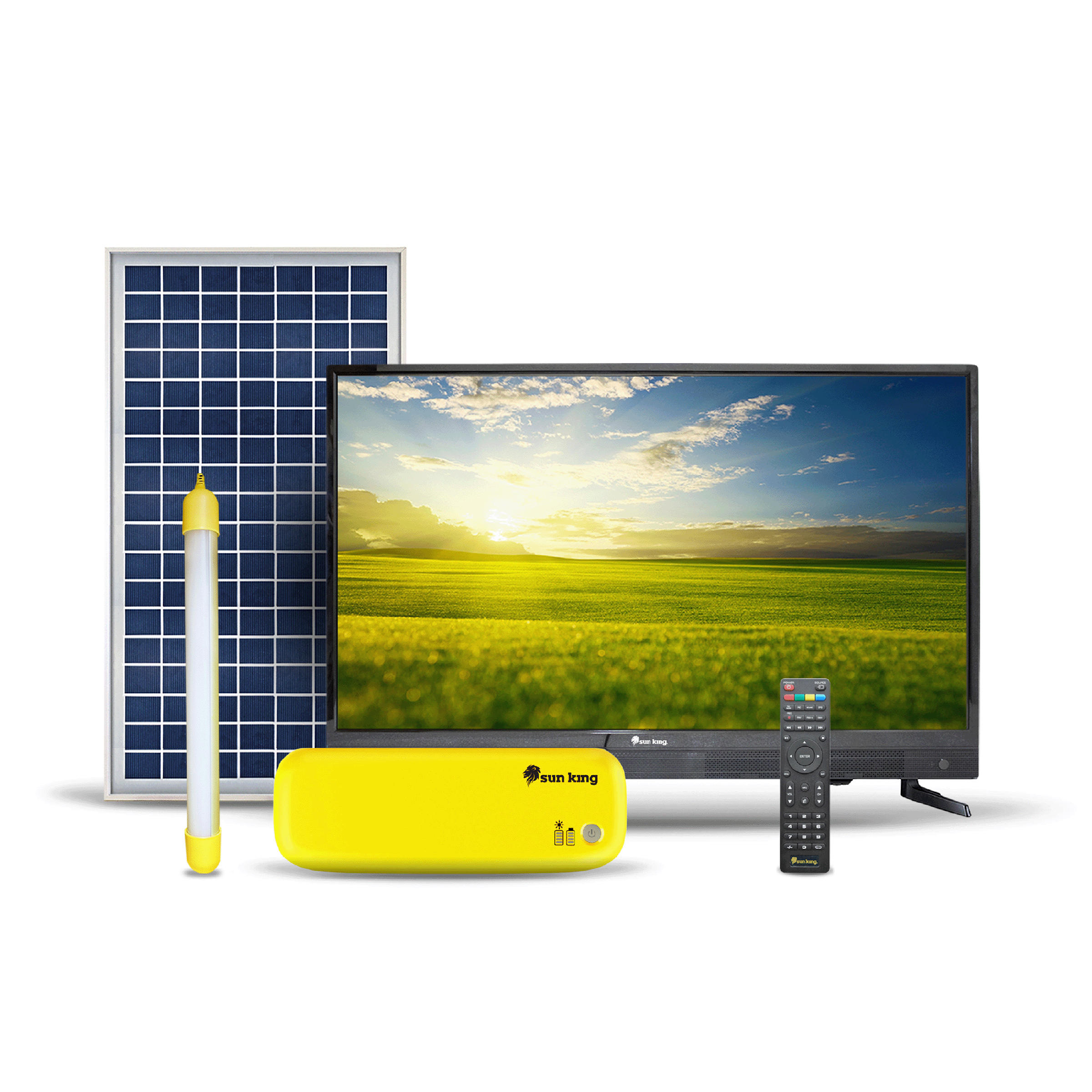 Sun King Home 250 81 cm (32 inch) HD Ready LED TV with Solar Powered Control Unit and Tubelight_1