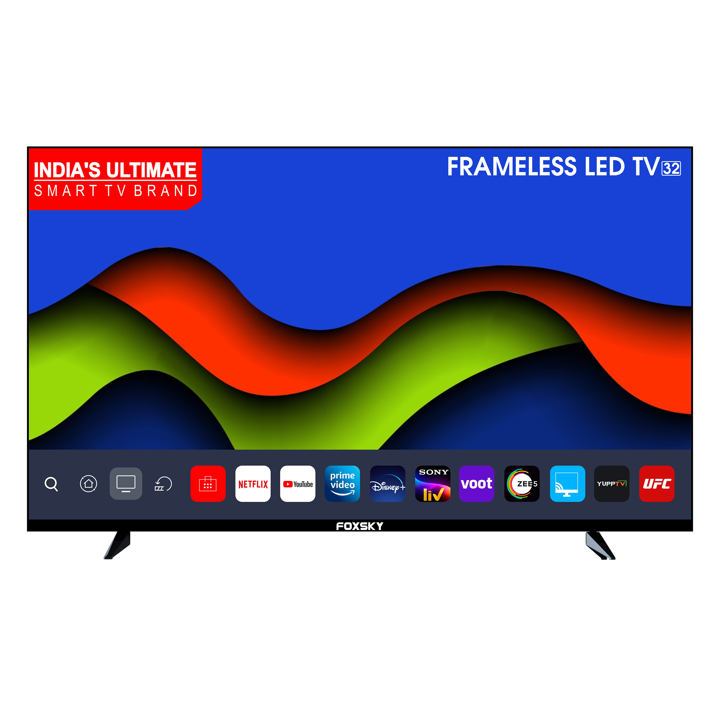 Foxsky 80 cm (32 Inches) Full HD LED Android Smart TV (A+ Grade Panel, 32FSELS Pro, Black)_1