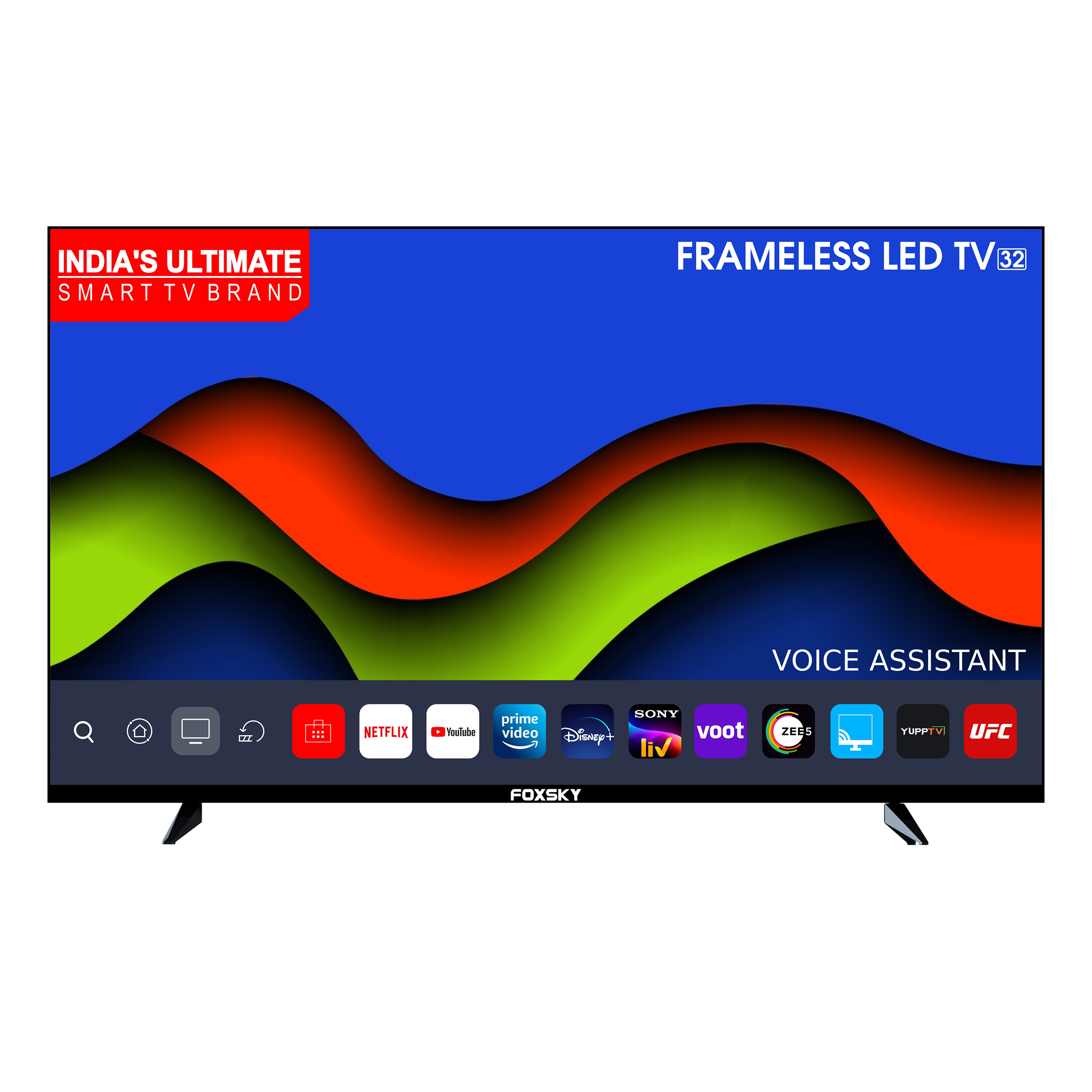 Foxsky 80cm (32 Inches) Full HD LED Android Smart TV (A+ Grade Panel, 32FS-VS, Black)_1