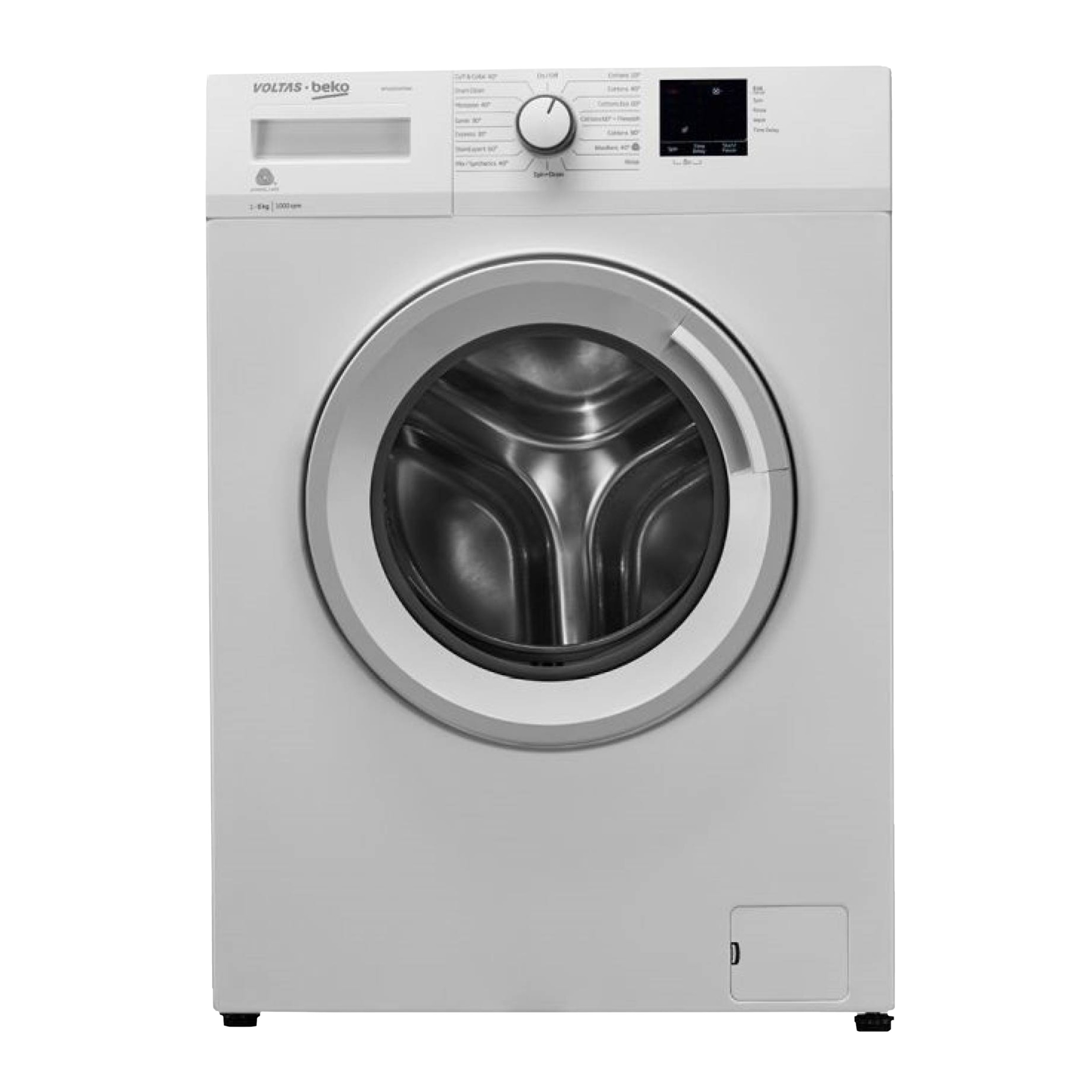 Voltas Beko 6 kg 5 Star Fully Automatic Front Load Washing Machine (WFL6010VPWW, In-built Heater, White)
