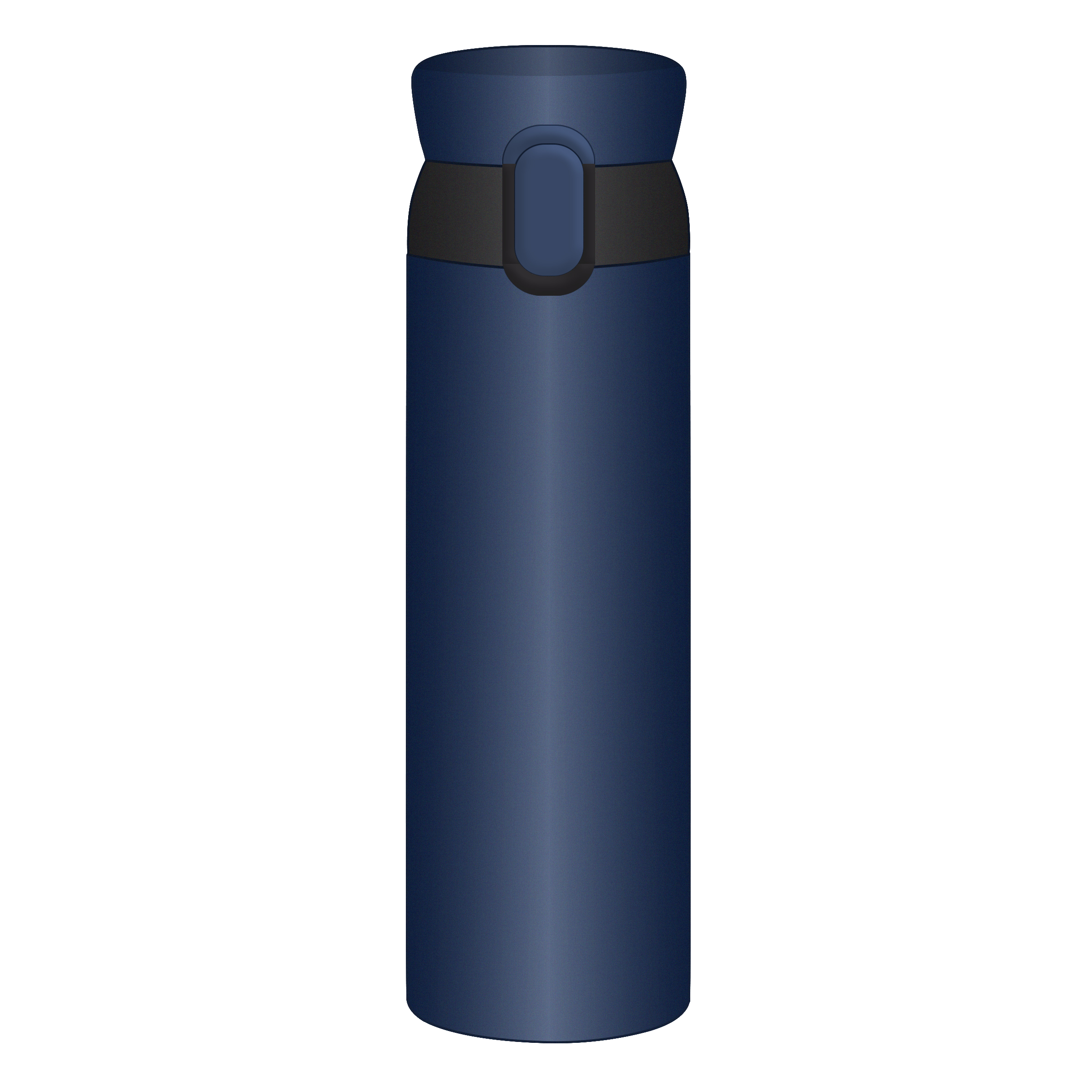 

Lock & Lock Wannabe 450 ml Cylindrical Stainless Steel Water Bottle (Leak proof, LHC3240NVY, Blue), No color