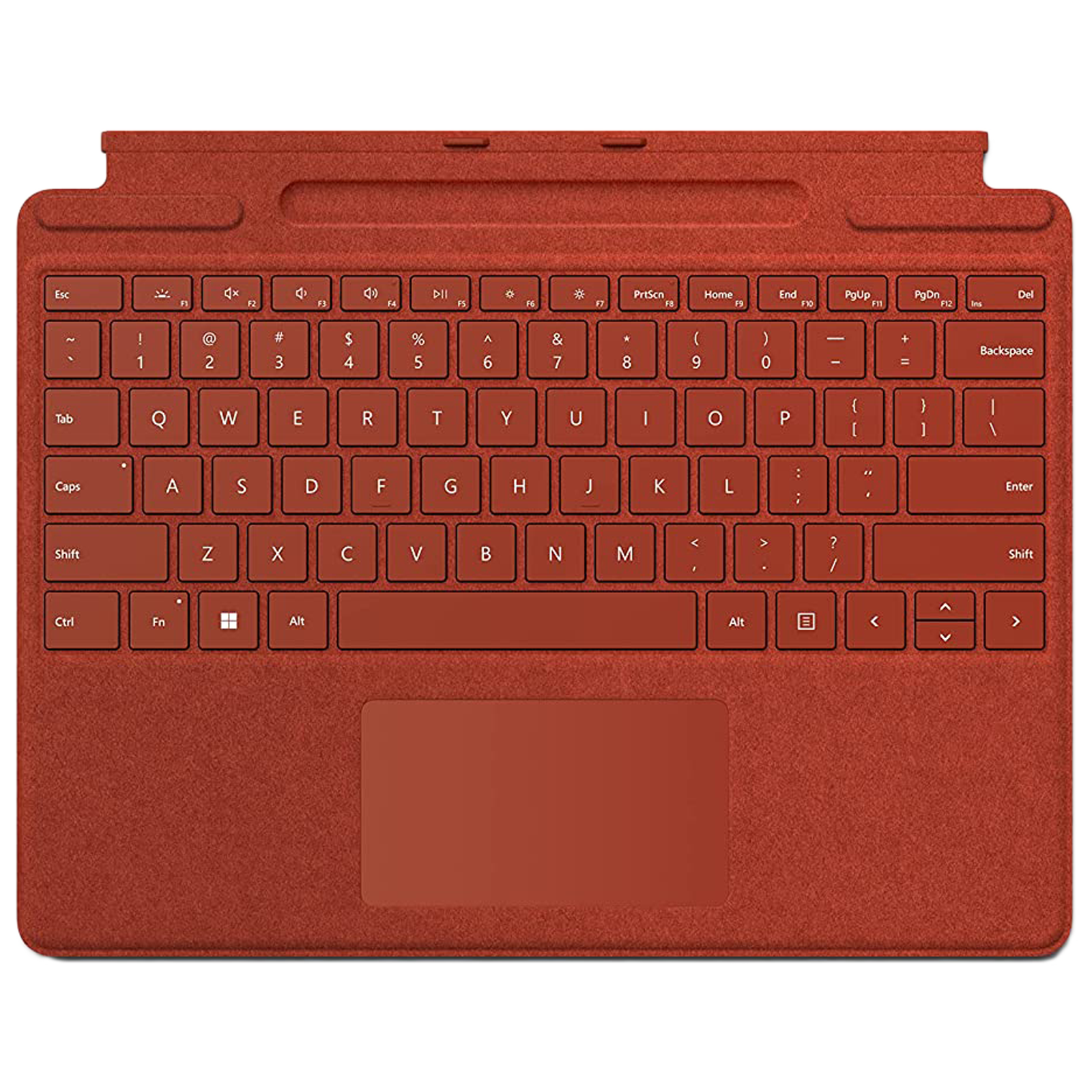 Microsoft Wi-Fi Wireless Keyboard with Touchpad (Backlit Keys, Poppy Red)