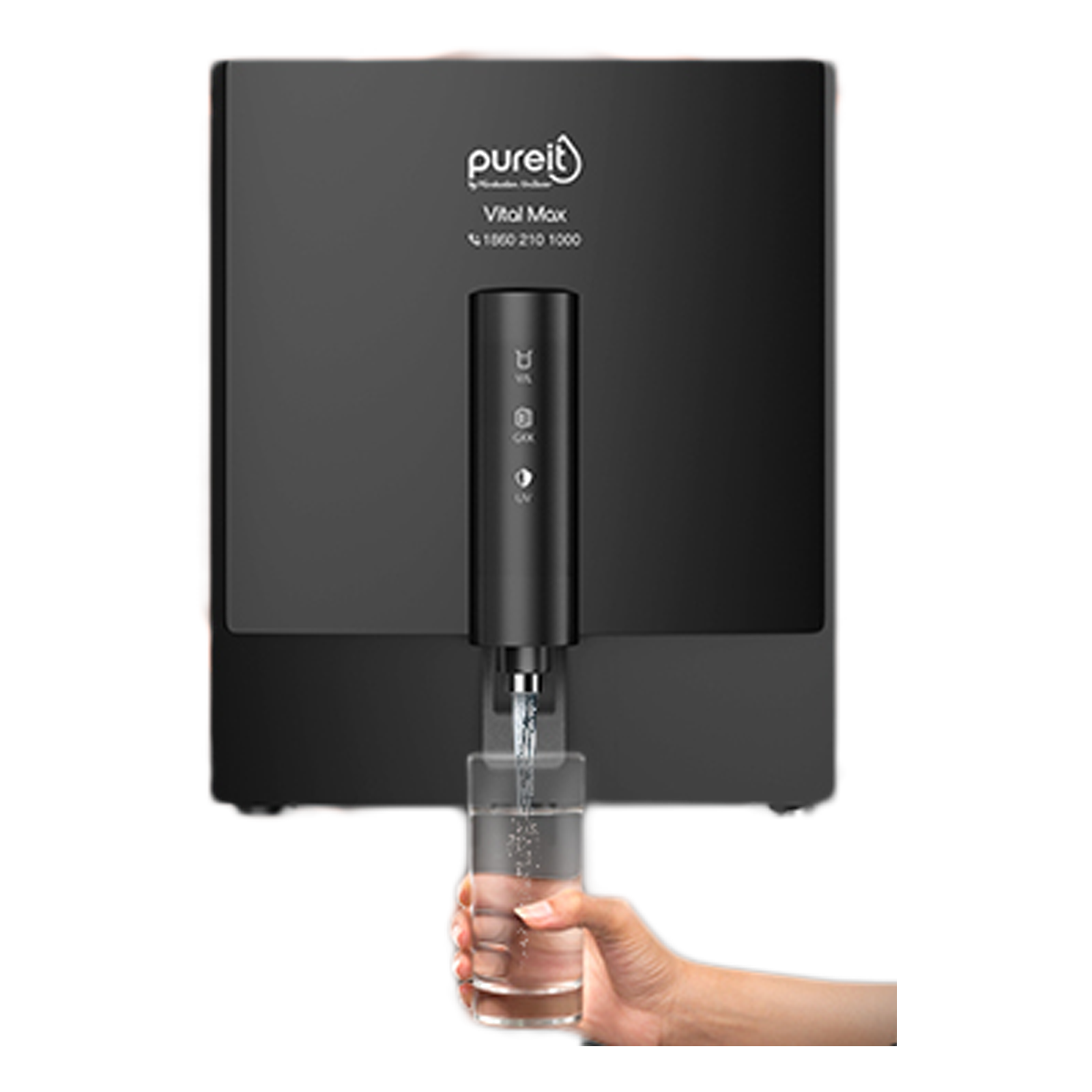 Pureit Vital Max RO + UV Electrical Water Purifier (Smartsense Indicators, UPVA100, Black)_1