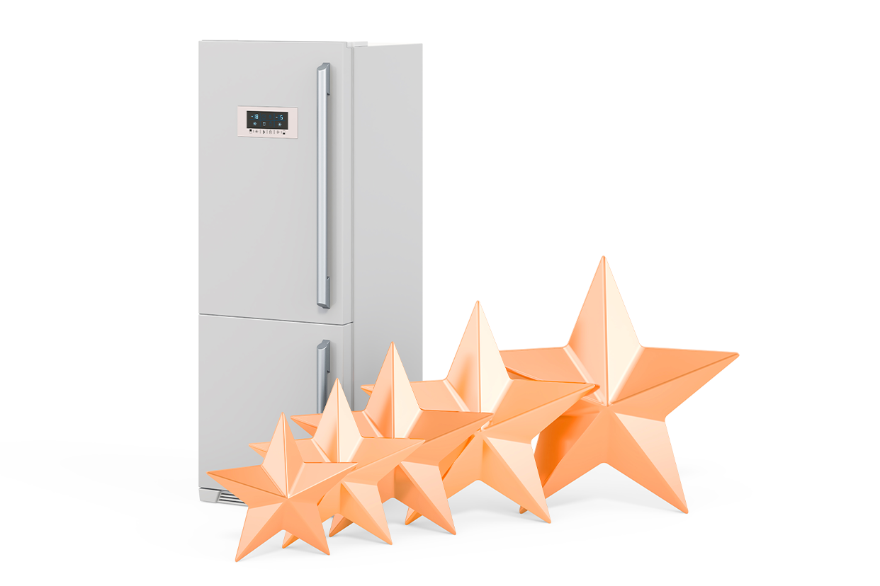 How do star ratings work in refrigerators